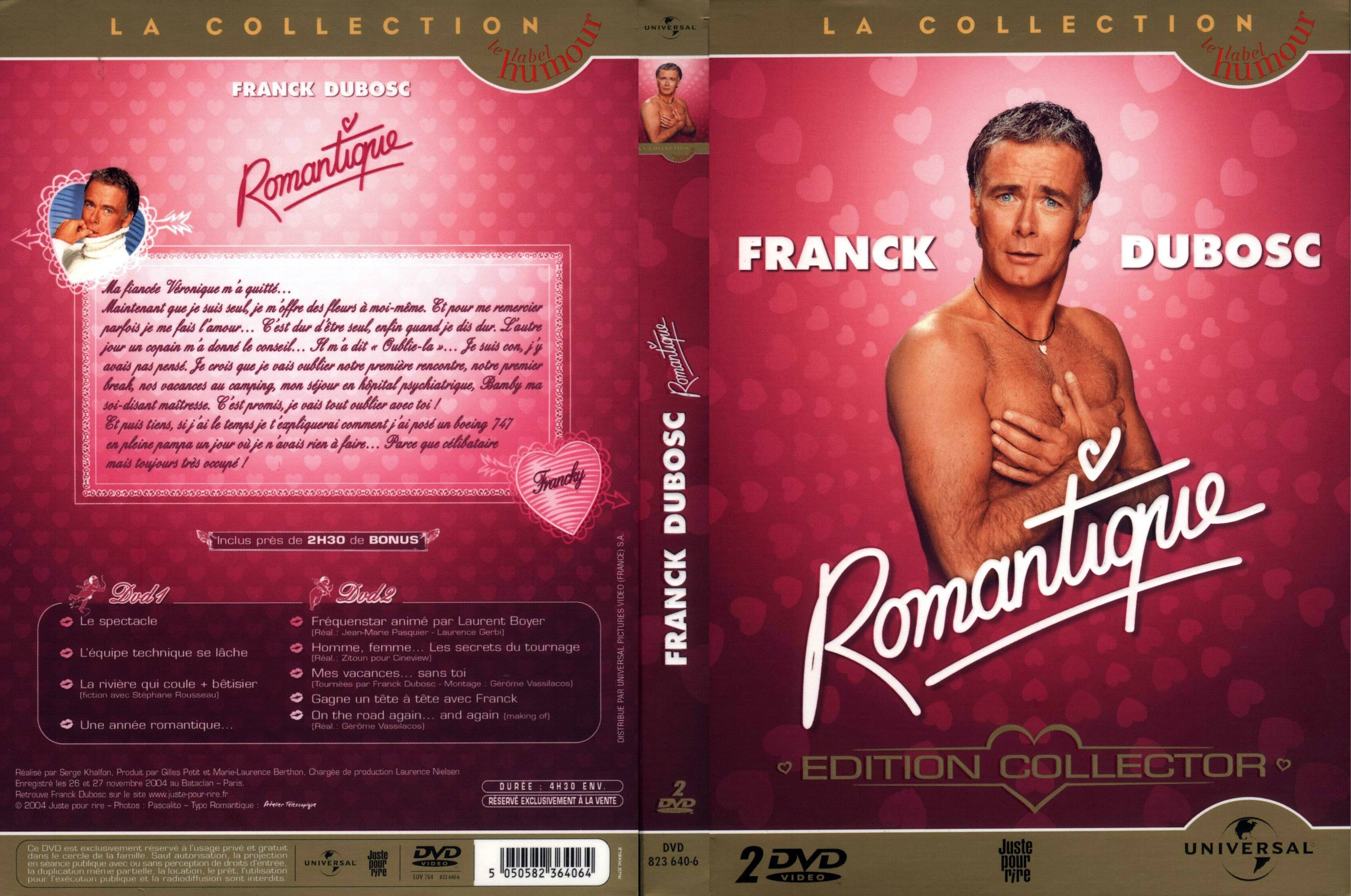 Jaquette DVD Franck Dubosc Romantique v2
