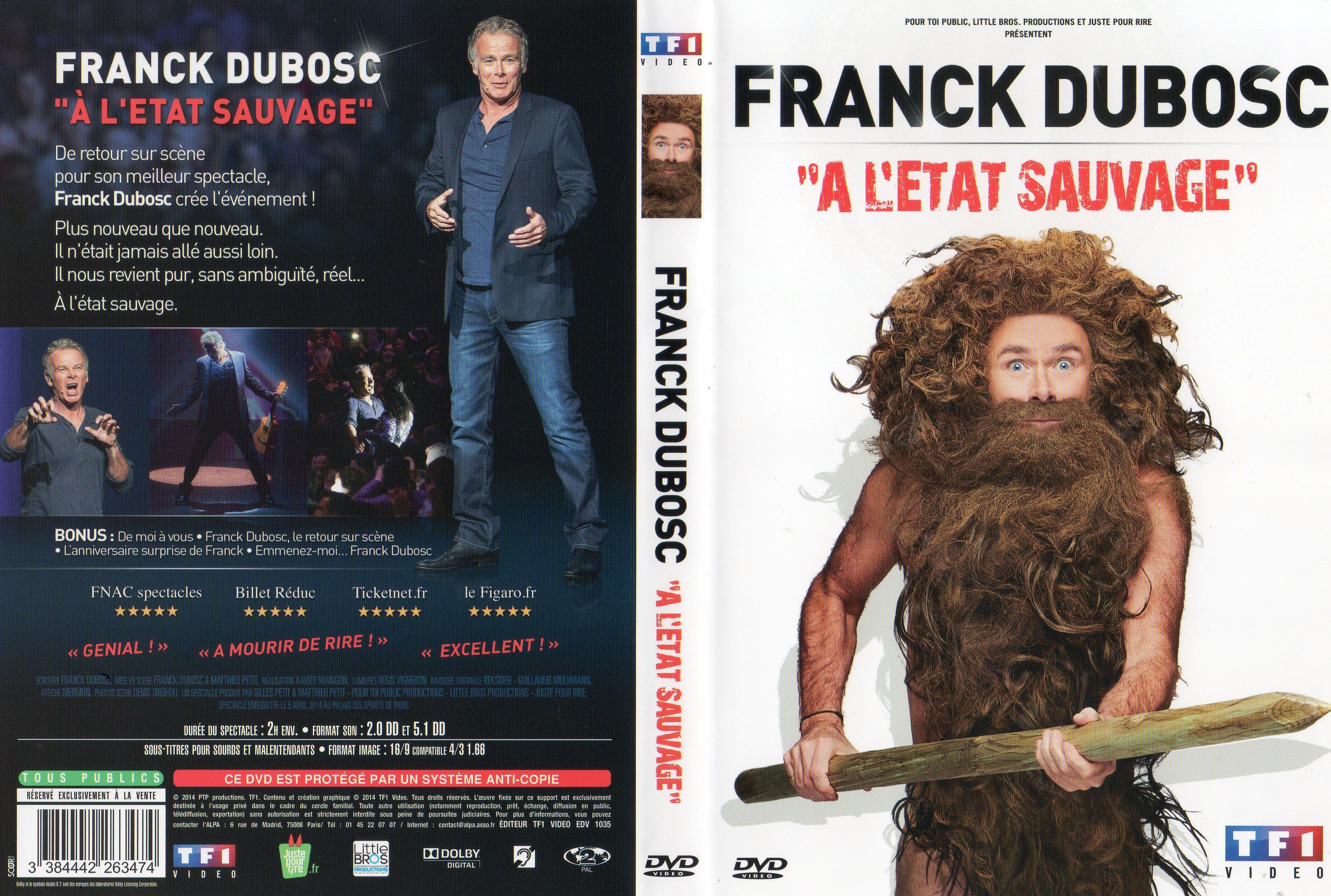 Jaquette DVD Franck Dubosc - A l