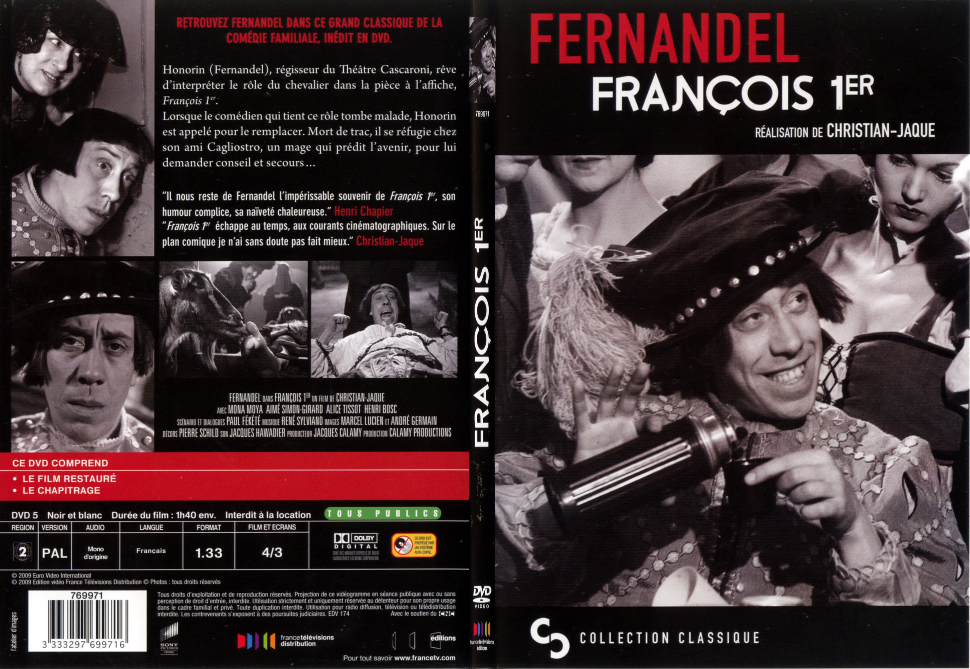 Jaquette DVD Francois 1er - SLIM