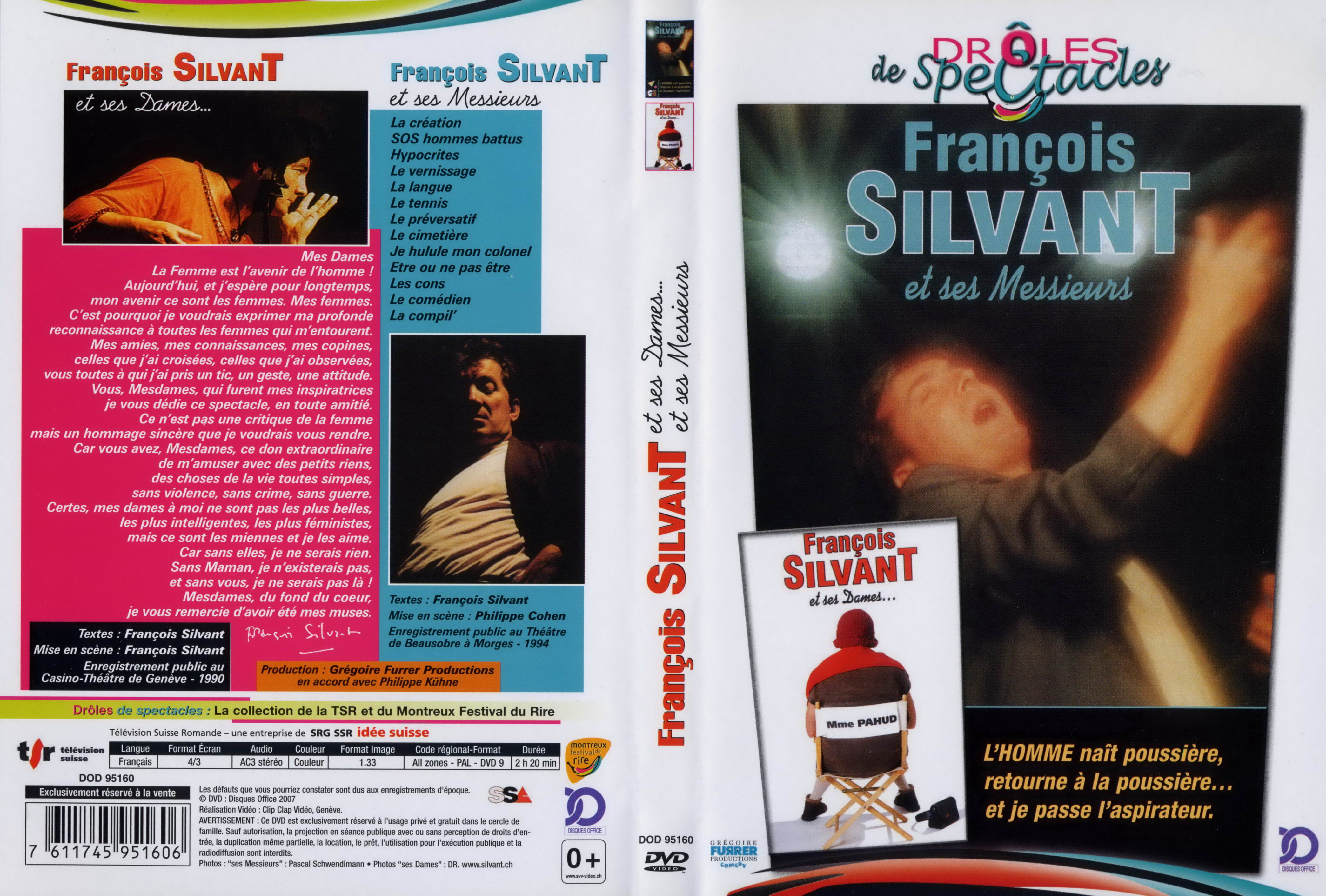 Jaquette DVD Francois Silvant - Et ses dames et ses messieurs