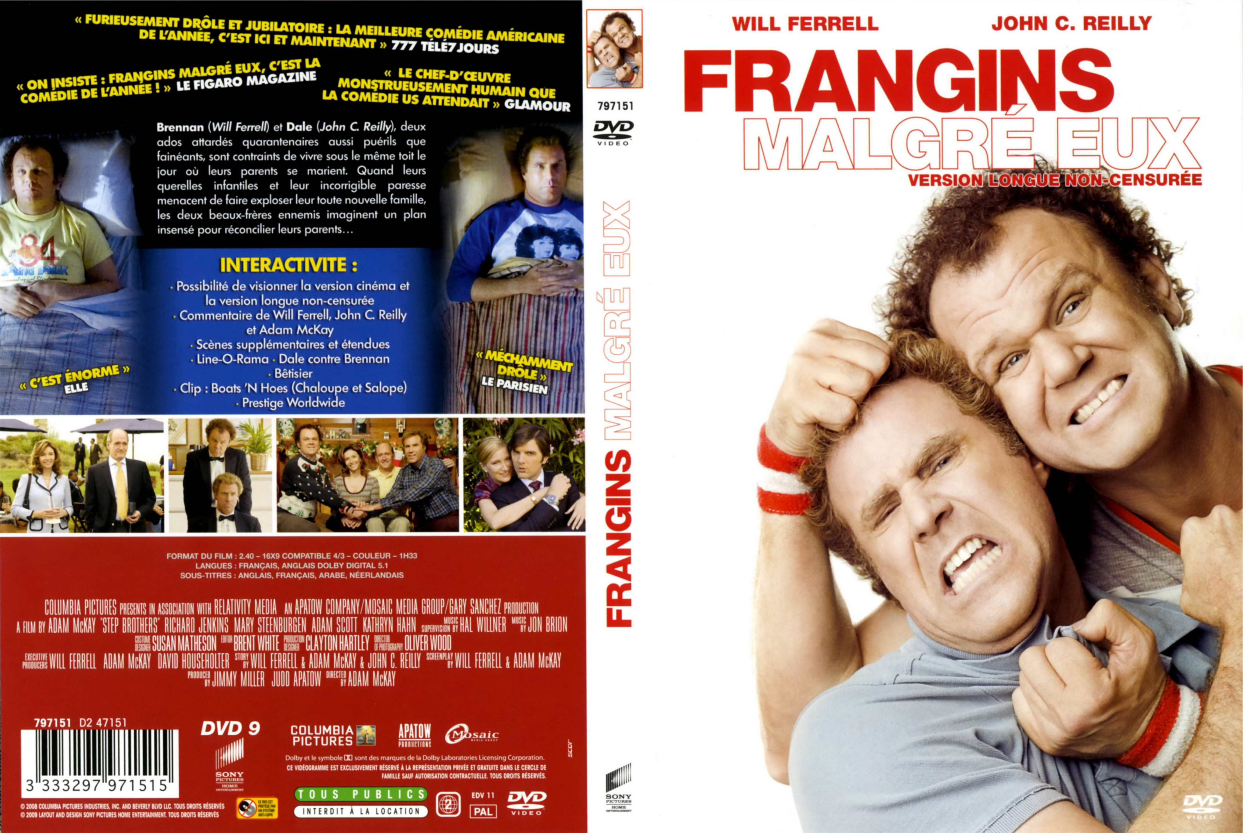 Jaquette DVD Frangins malgre eux