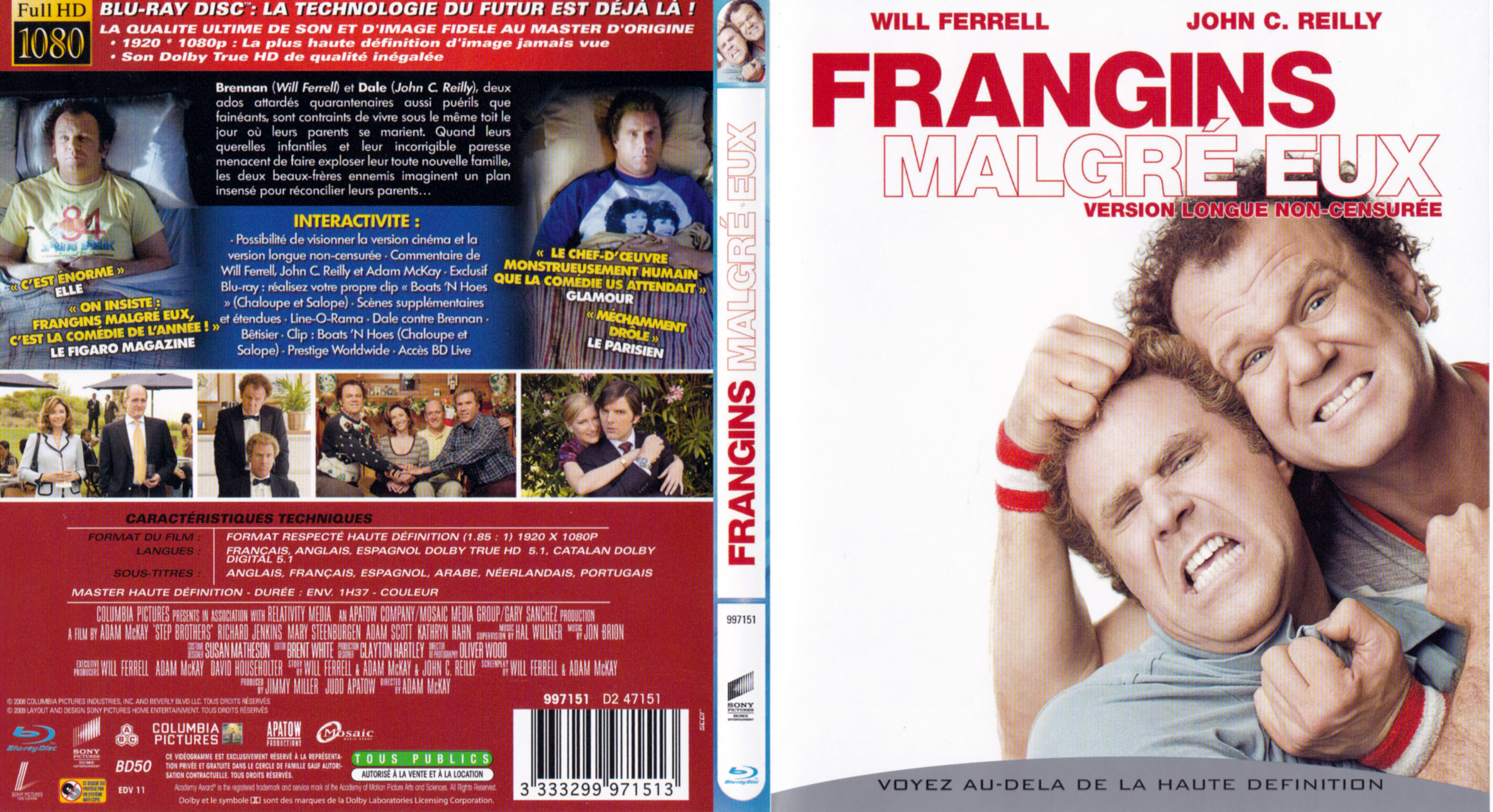 Jaquette DVD Frangins malgr eux (BLU-RAY)