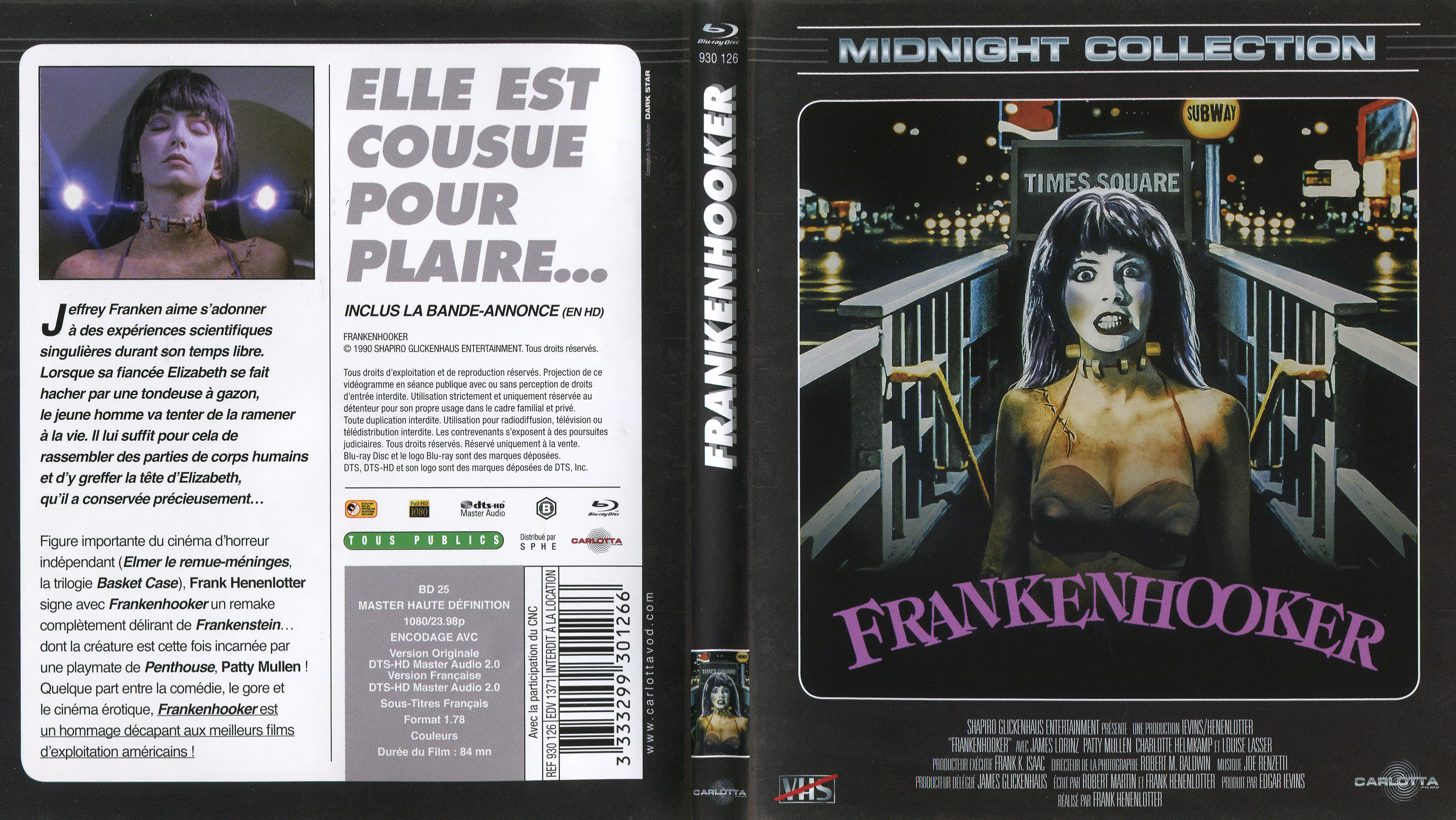 Jaquette DVD Frankenhooker (BLU-RAY)