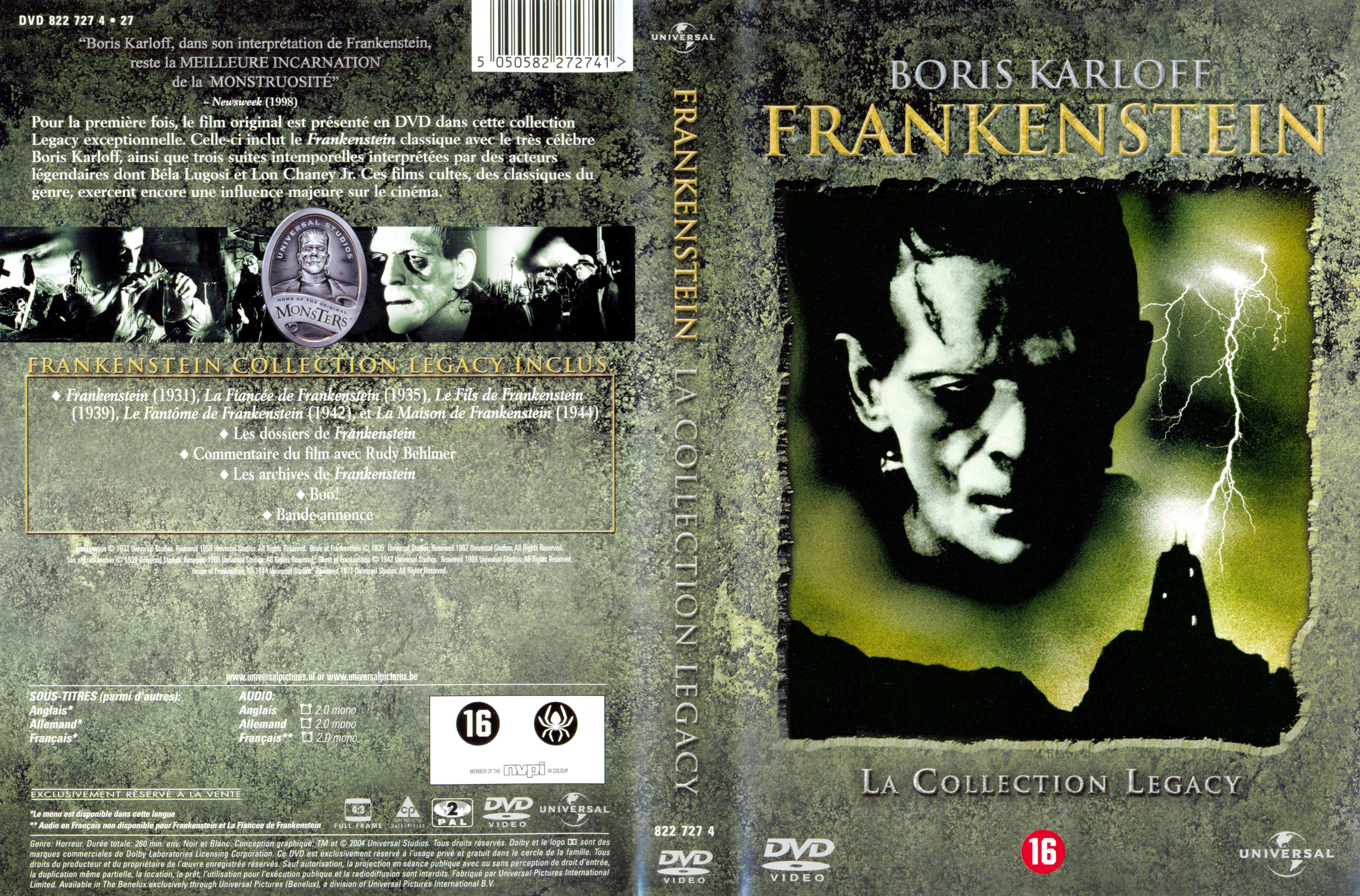 Jaquette DVD Frankenstein (1931)