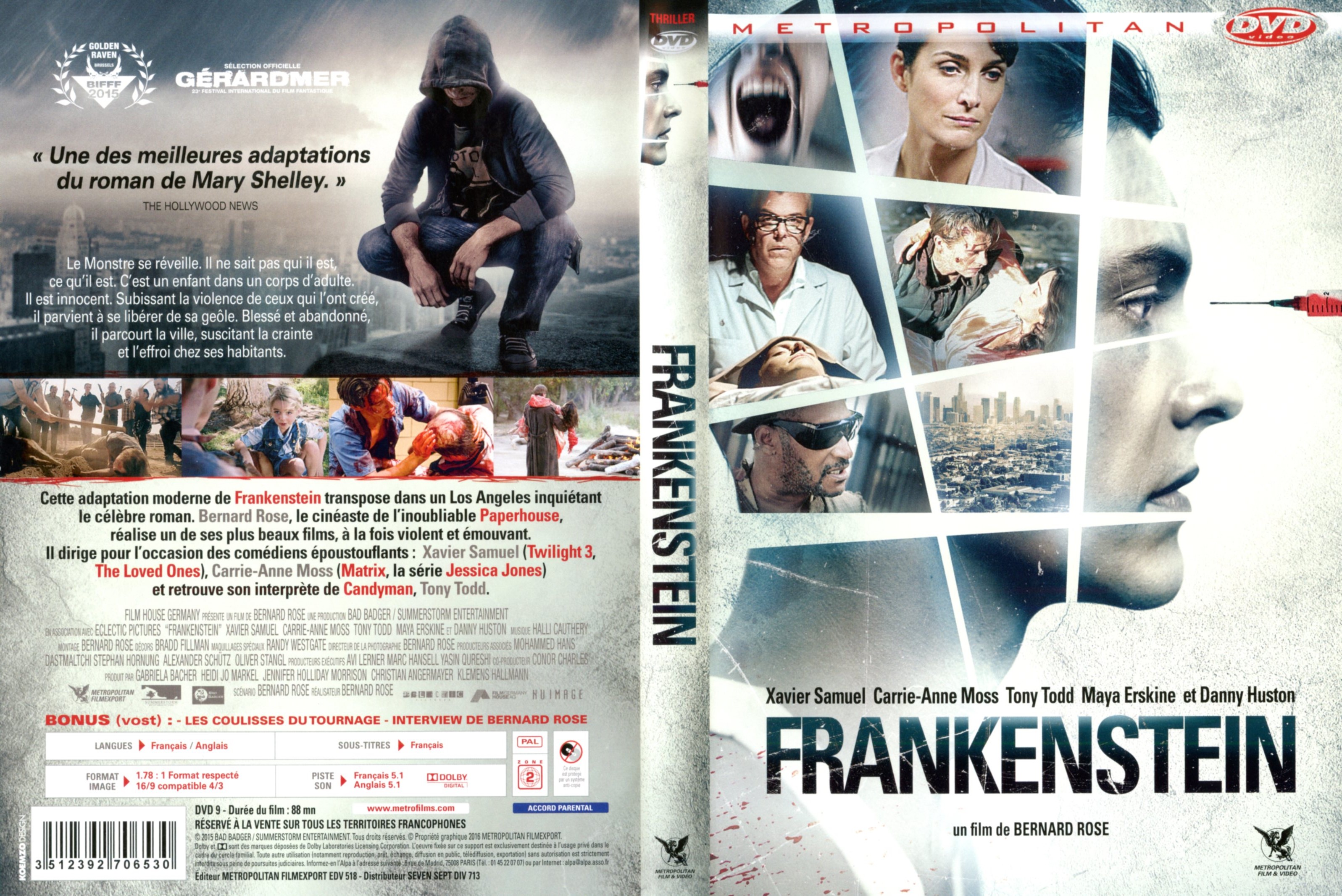 Jaquette DVD Frankenstein (2015)
