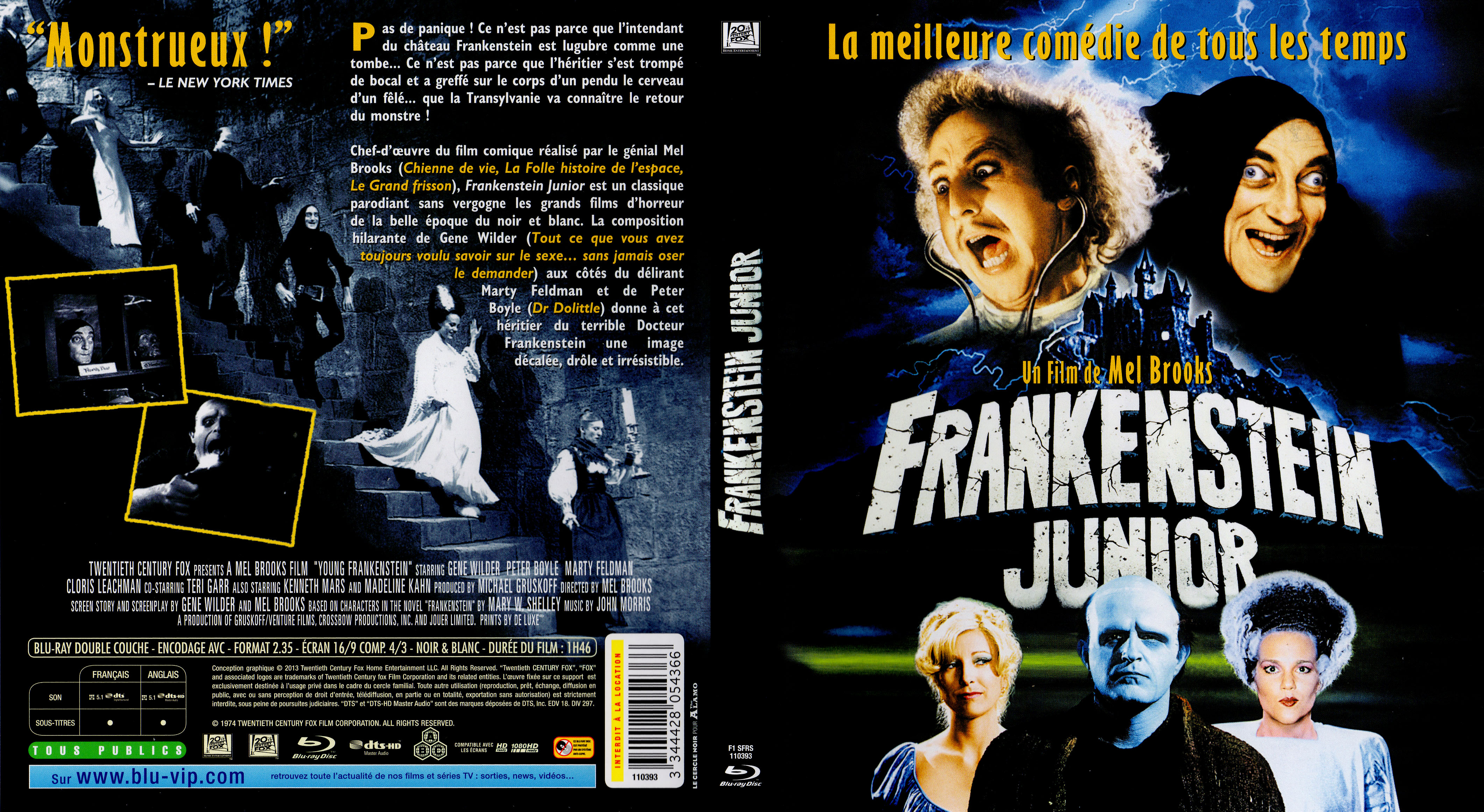 Jaquette DVD Frankenstein junior (BLU-RAY)