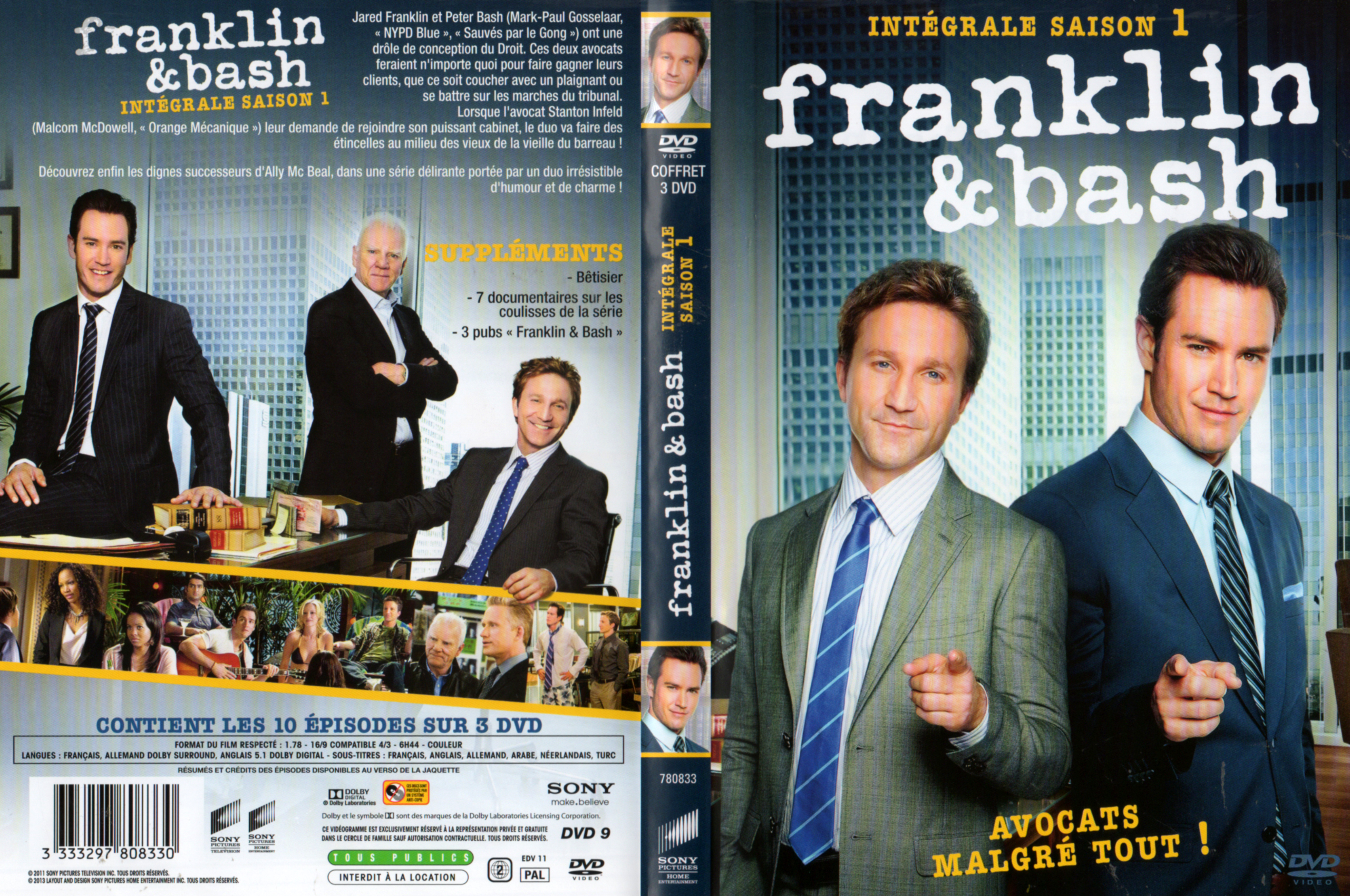 Jaquette DVD Franklin & Bash Saison 1 COFFRET