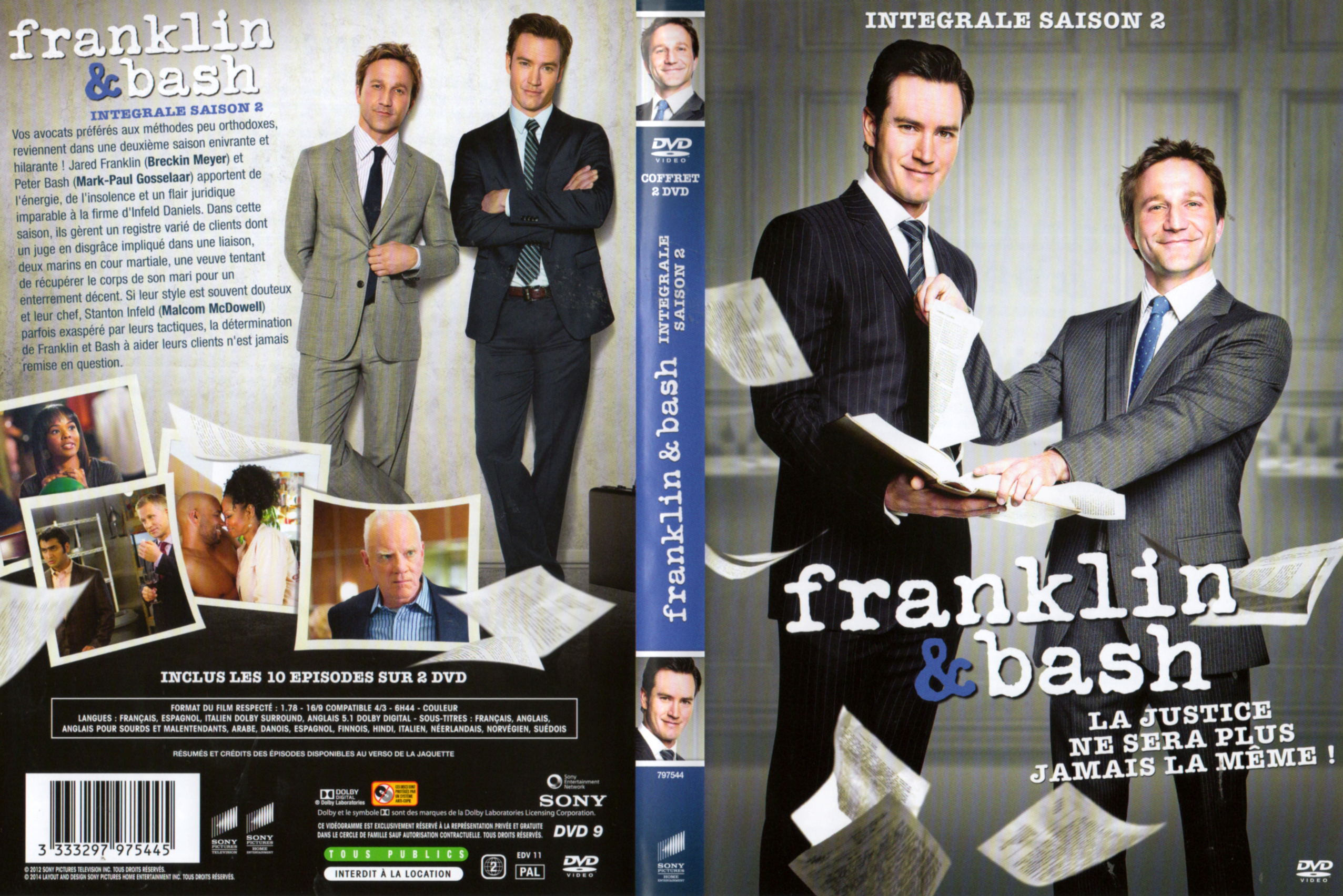 Jaquette DVD Franklin & Bash Saison 2 COFFRET