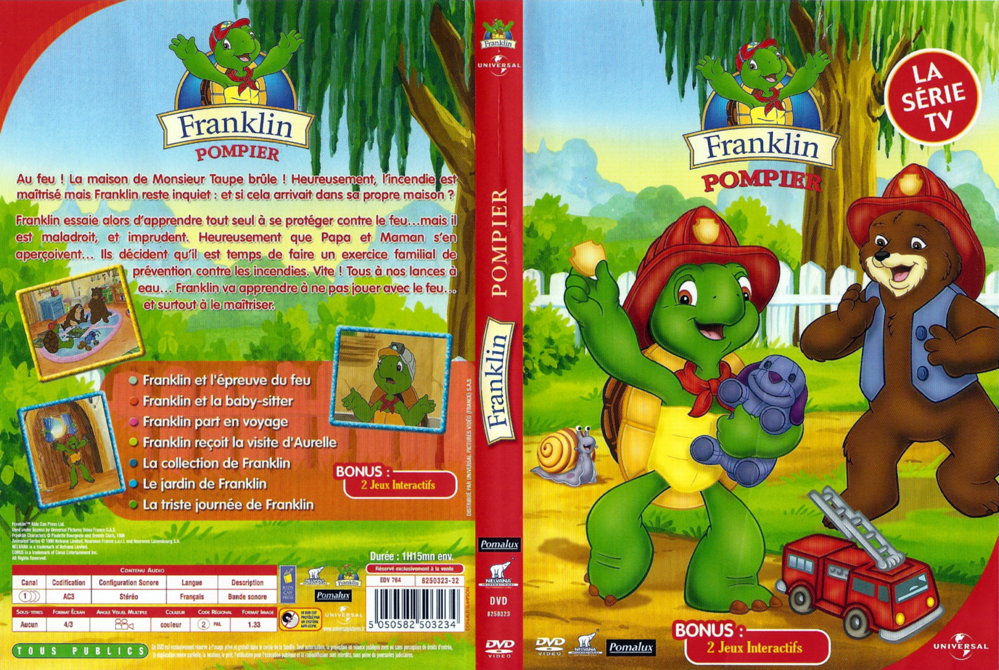 Jaquette DVD Franklin - Pompier