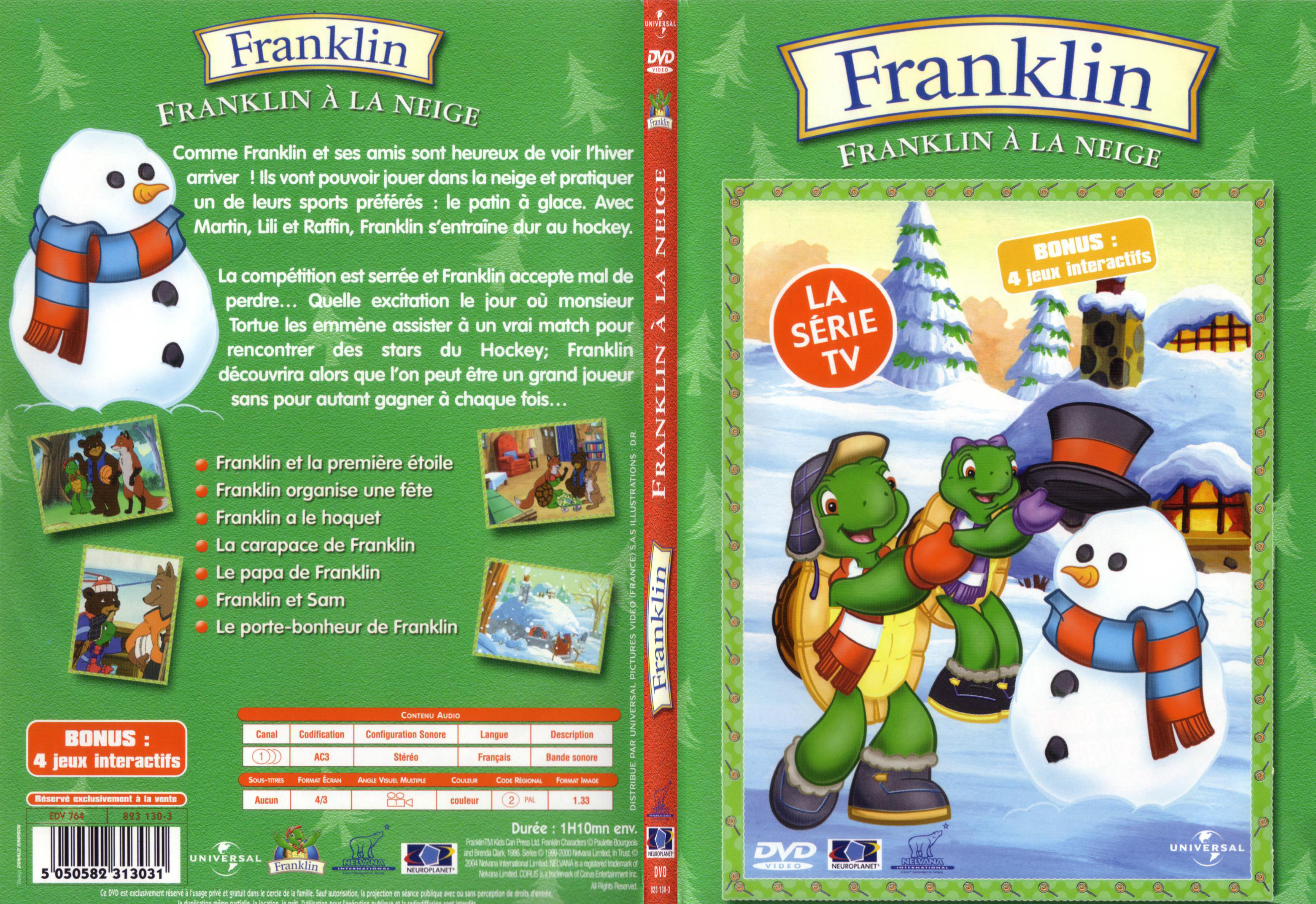 Jaquette DVD Franklin  la neige - SLIM