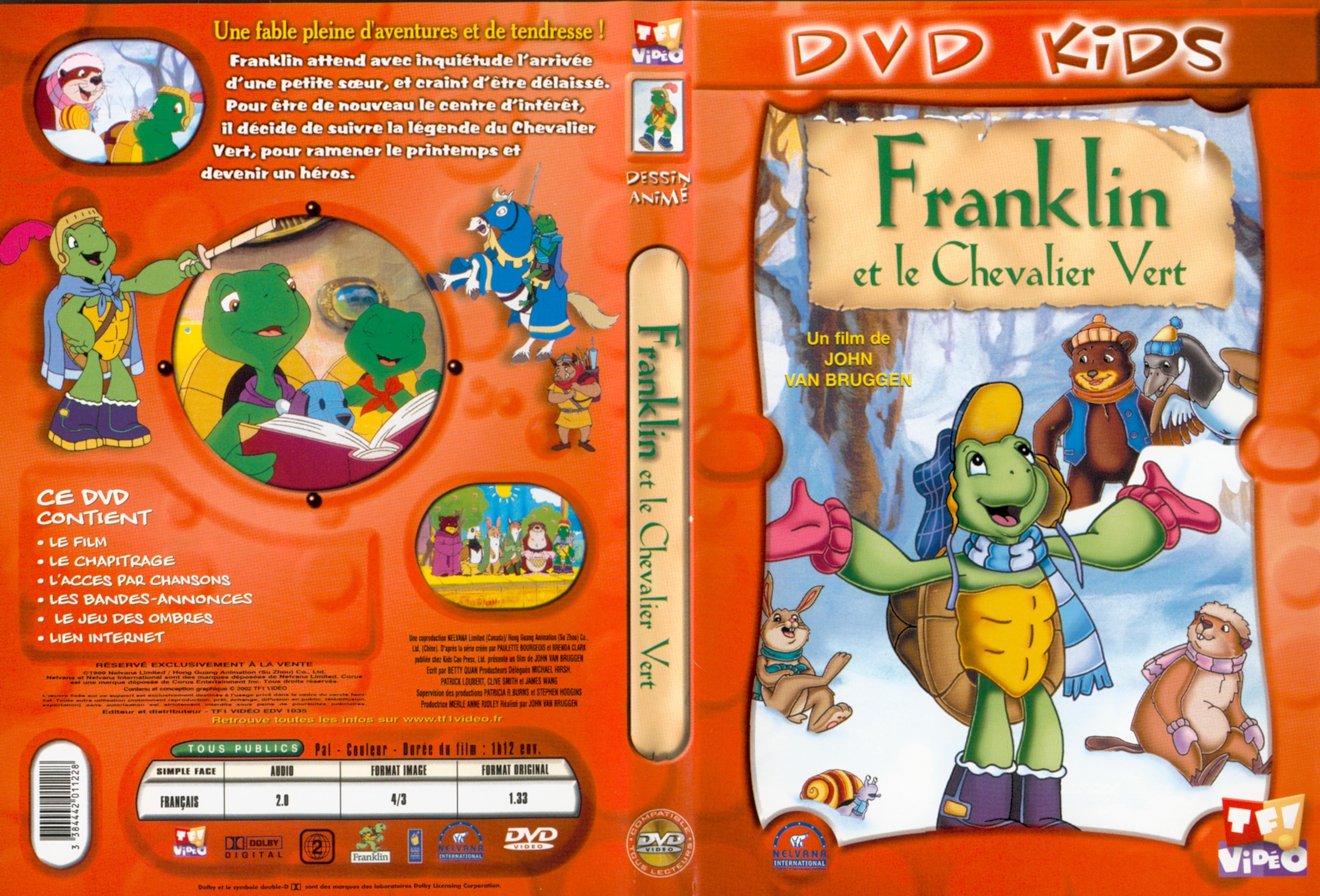 Jaquette DVD Franklin et le chevalier vert