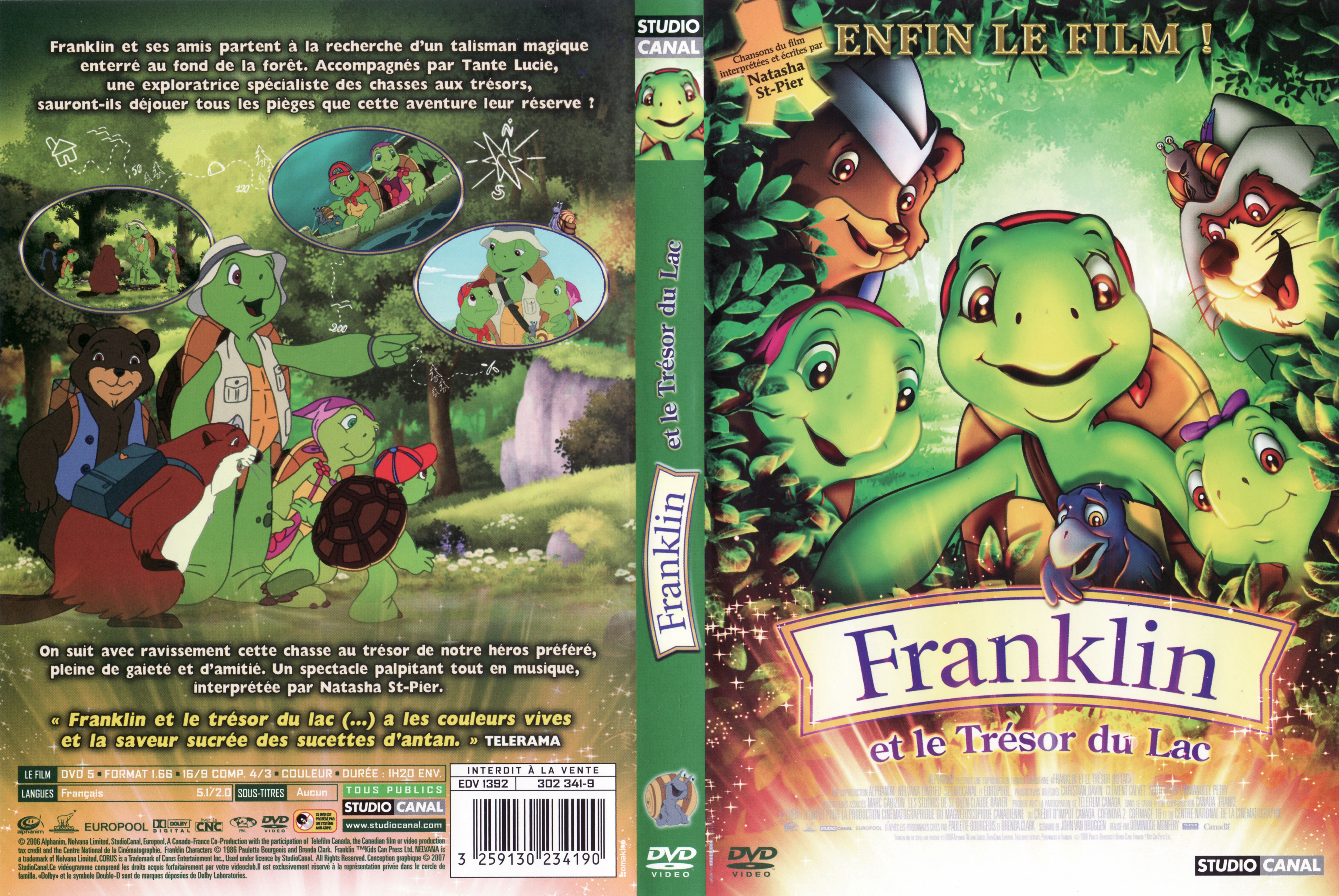 Jaquette DVD Franklin et le trsor du lac