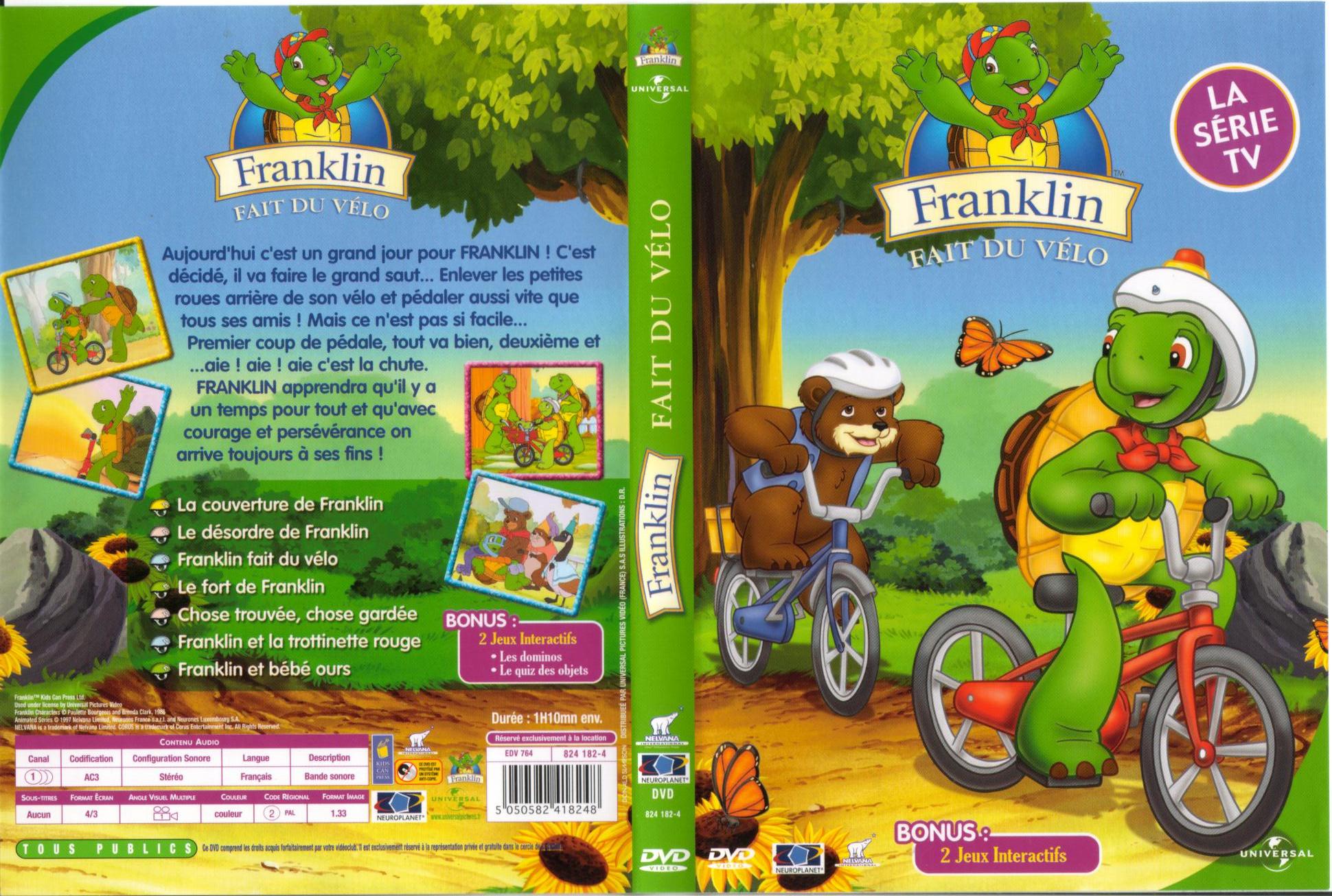 Jaquette DVD Franklin fait du velo
