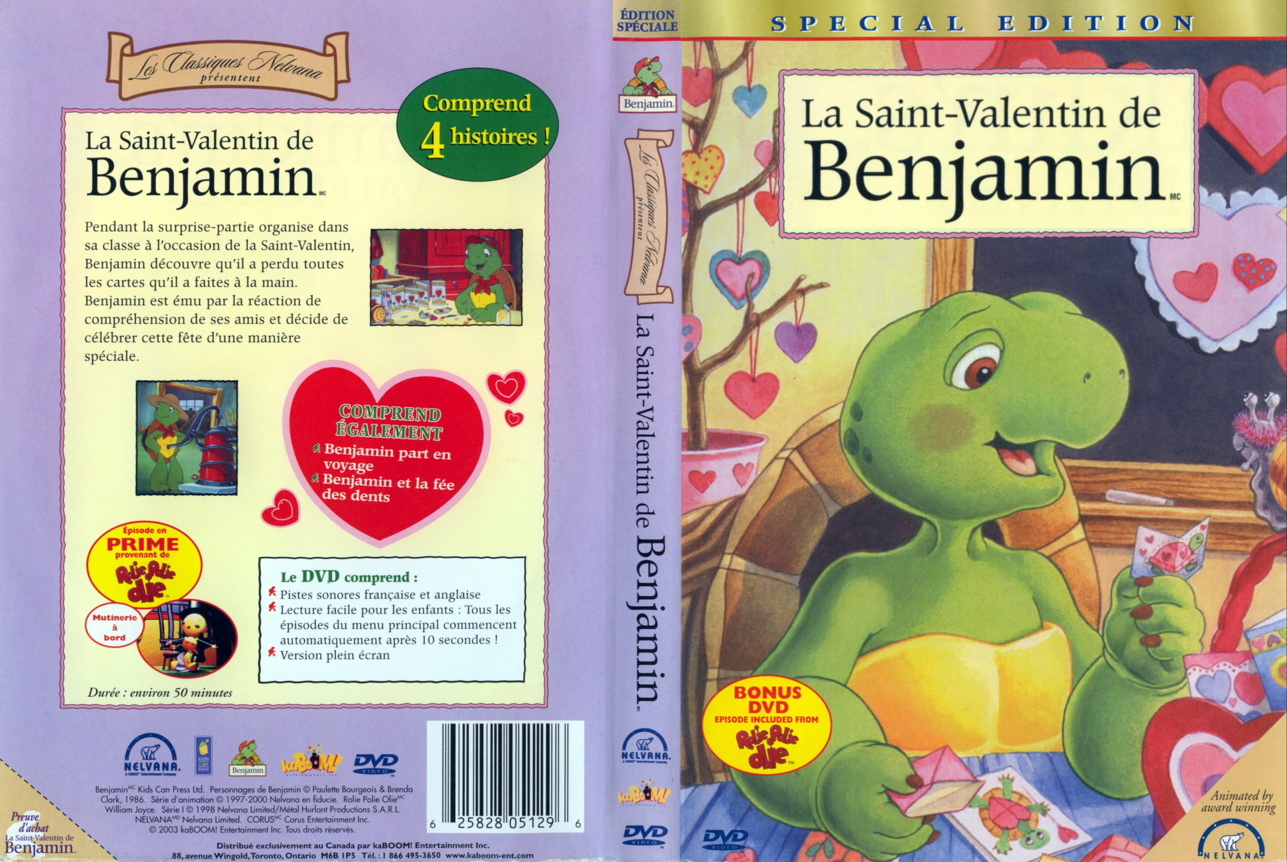 Jaquette DVD Franklin la saint valentin de Benjamin