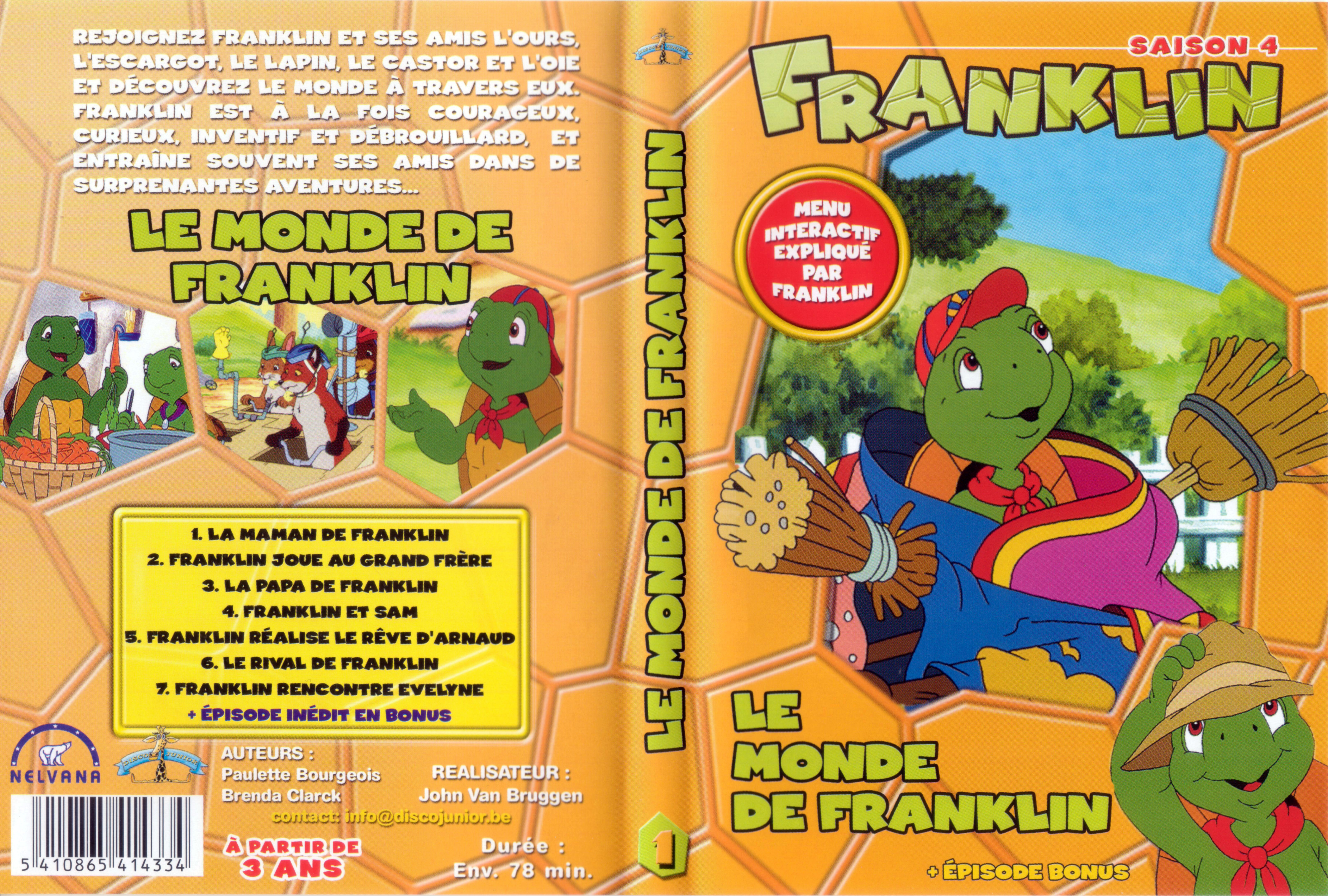 Jaquette DVD Franklin le monde de Franklin saison 4 DVD 1