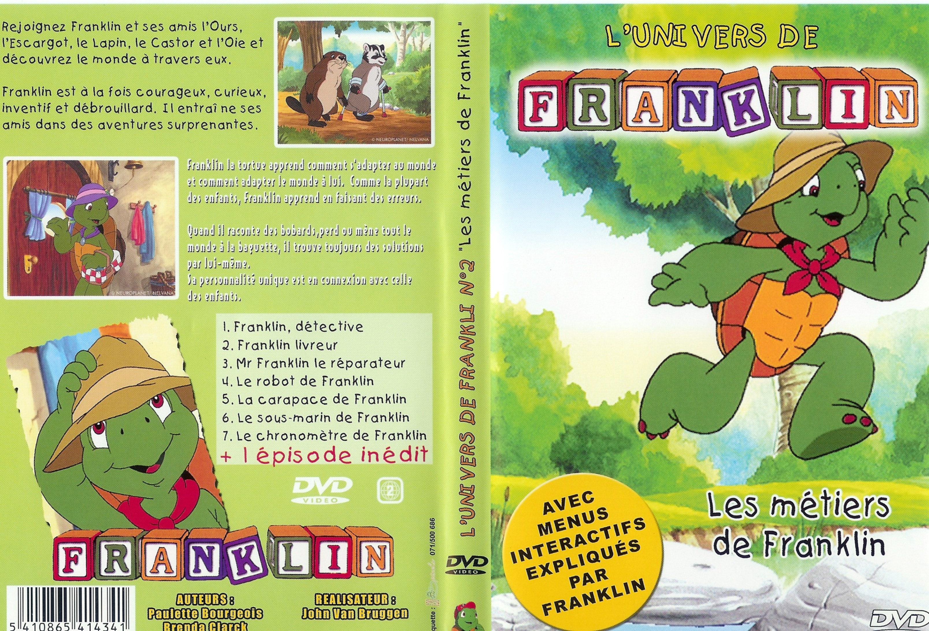 Jaquette DVD Franklin les metiers de franklin