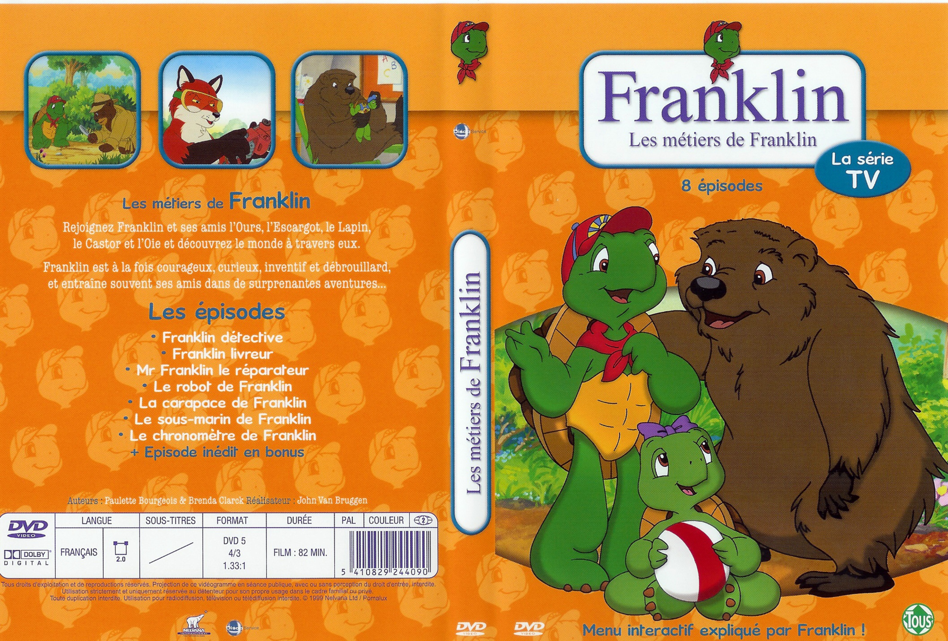 Jaquette DVD Franklin les metiers de franklin v2