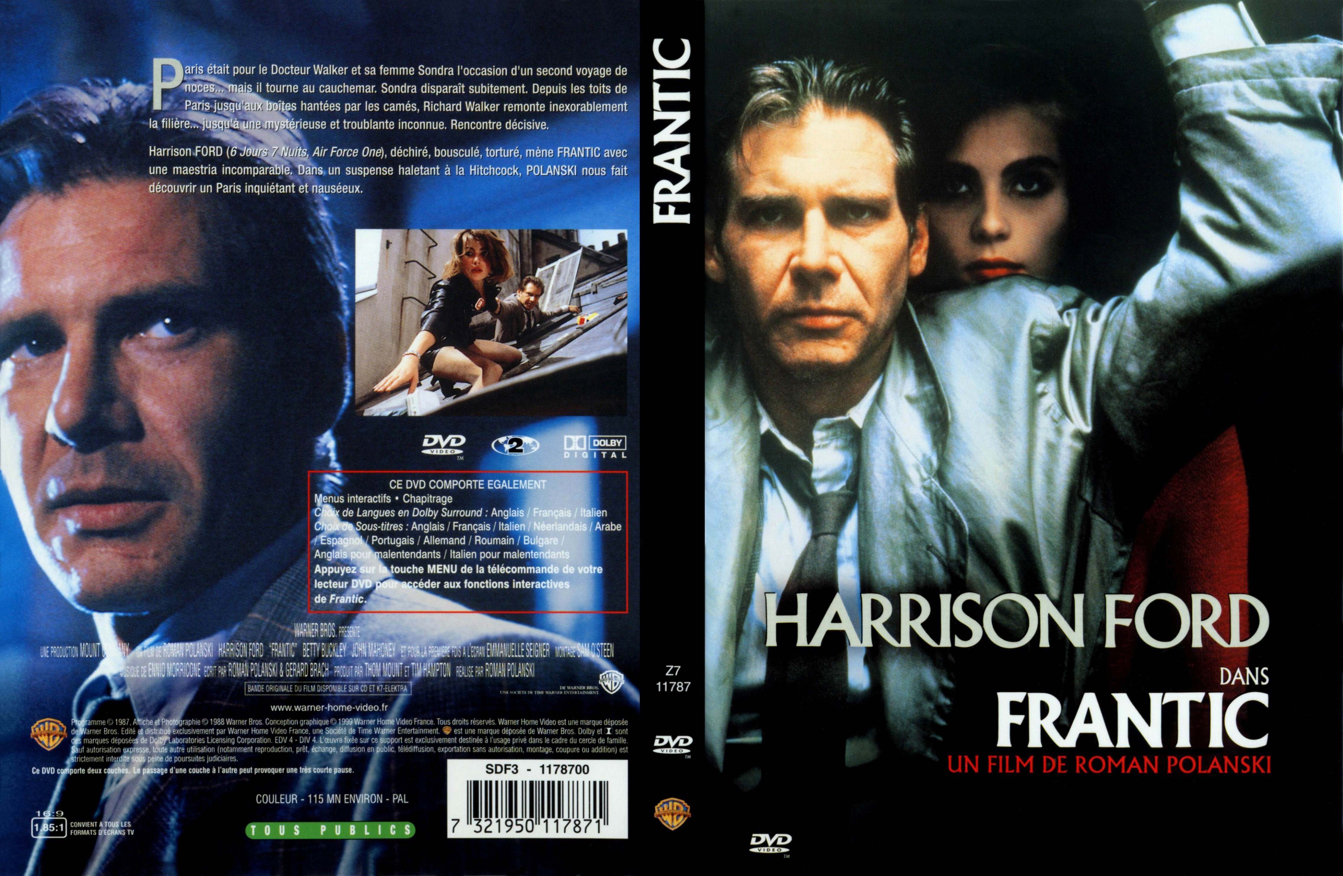 Jaquette DVD Frantic