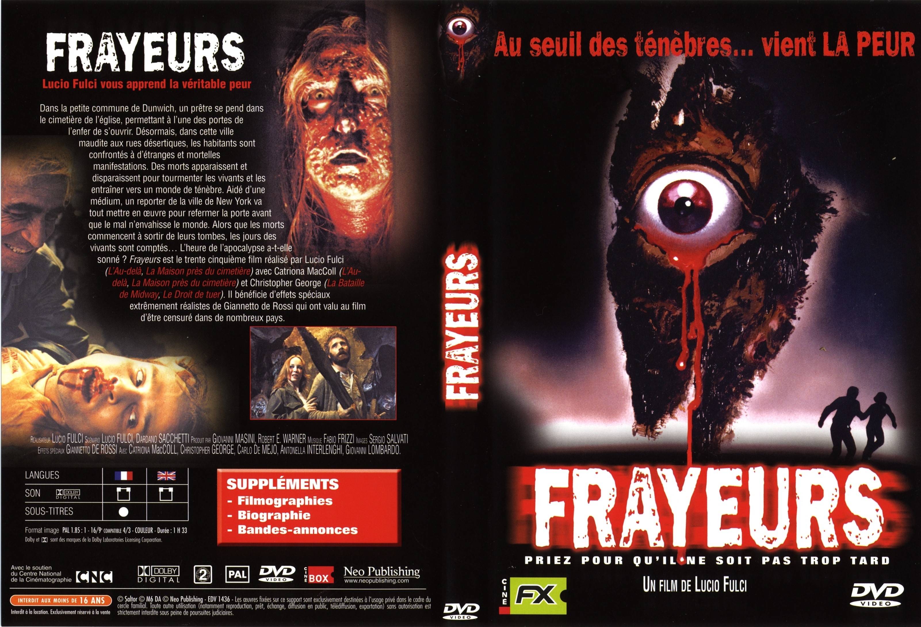 Jaquette DVD Frayeurs