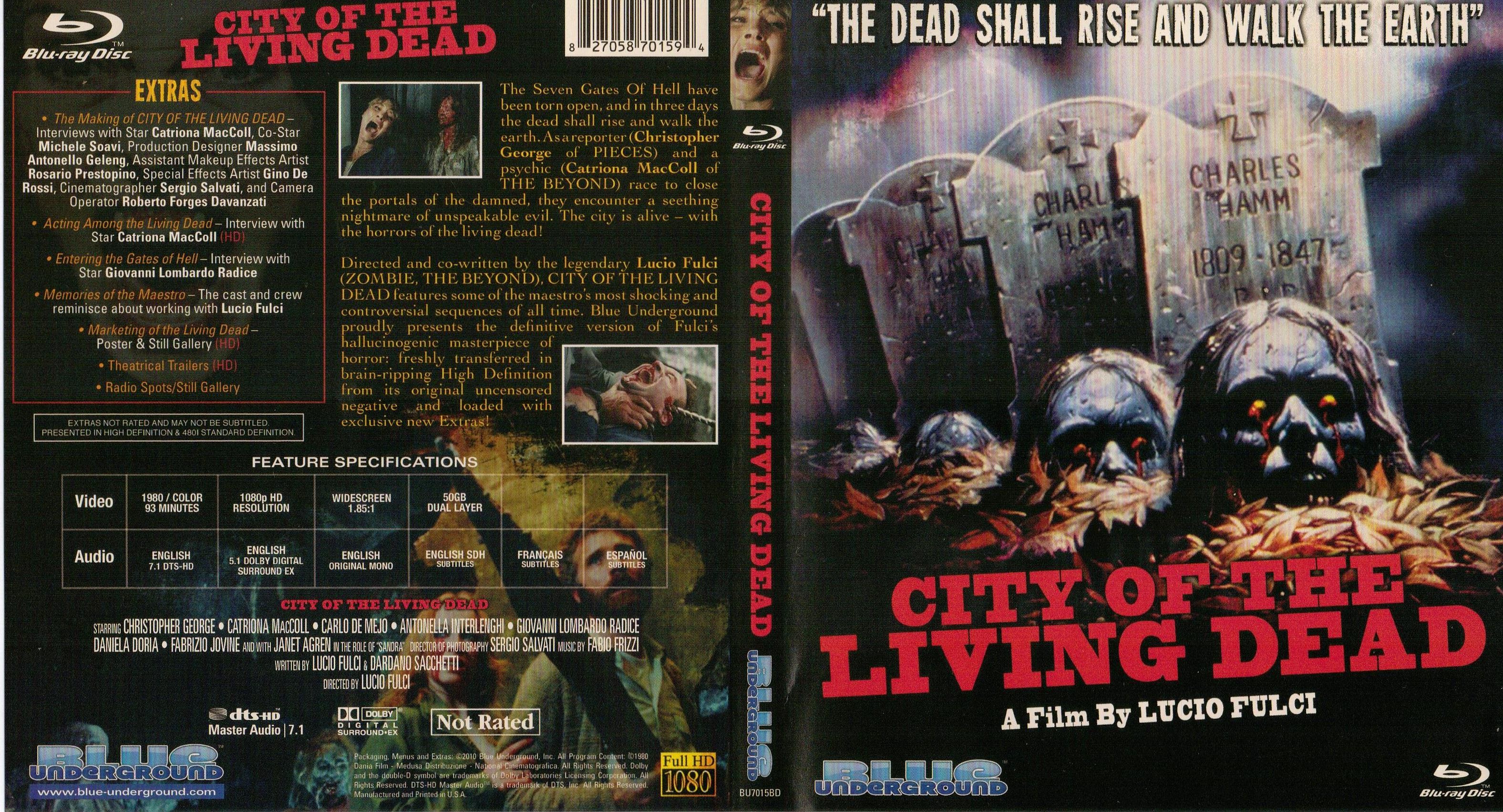 Jaquette DVD Frayeurs - City Of The Living Dead Zone 1 (BLU-RAY)