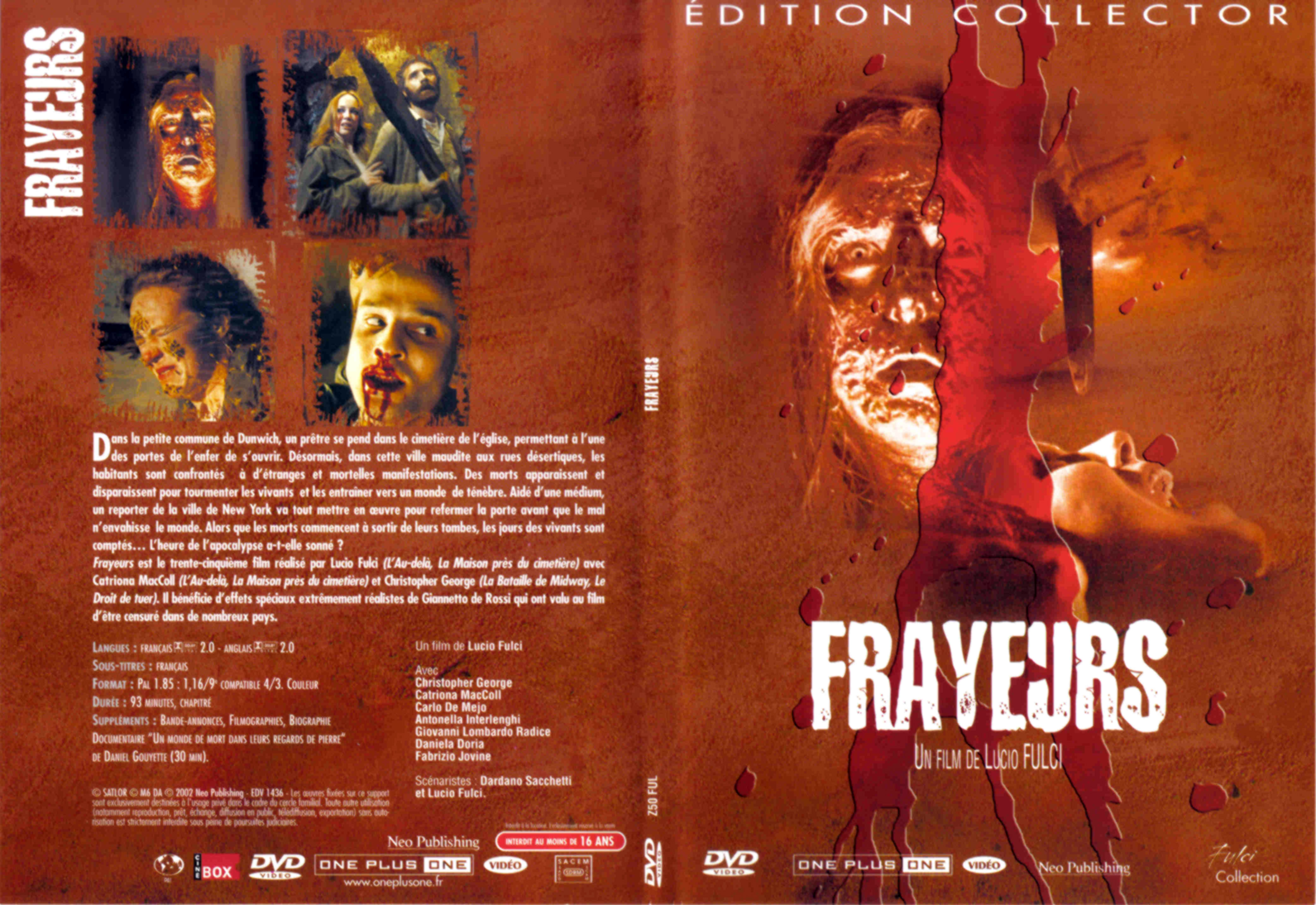 Jaquette DVD Frayeurs v2