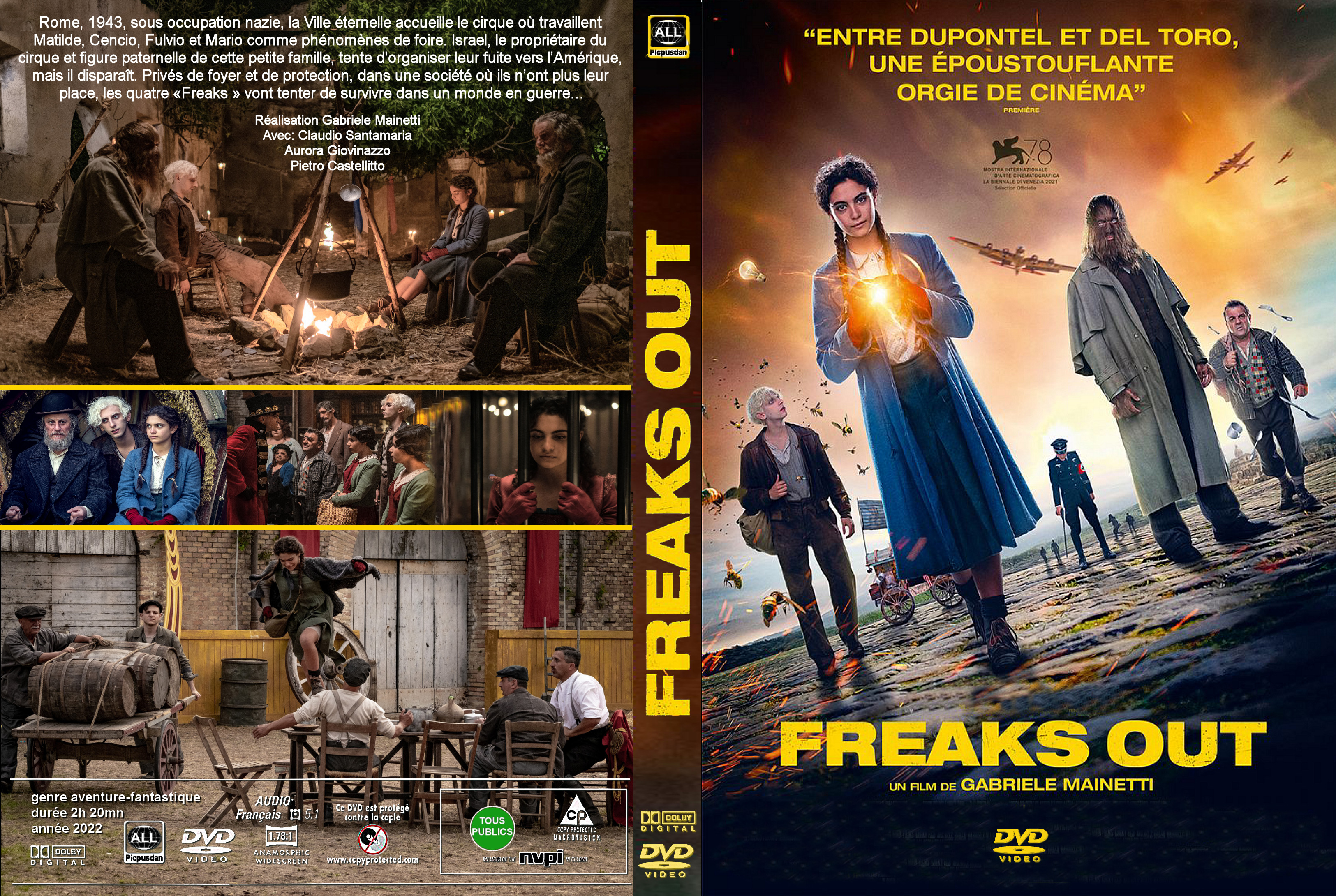 Jaquette DVD Freaks out custom