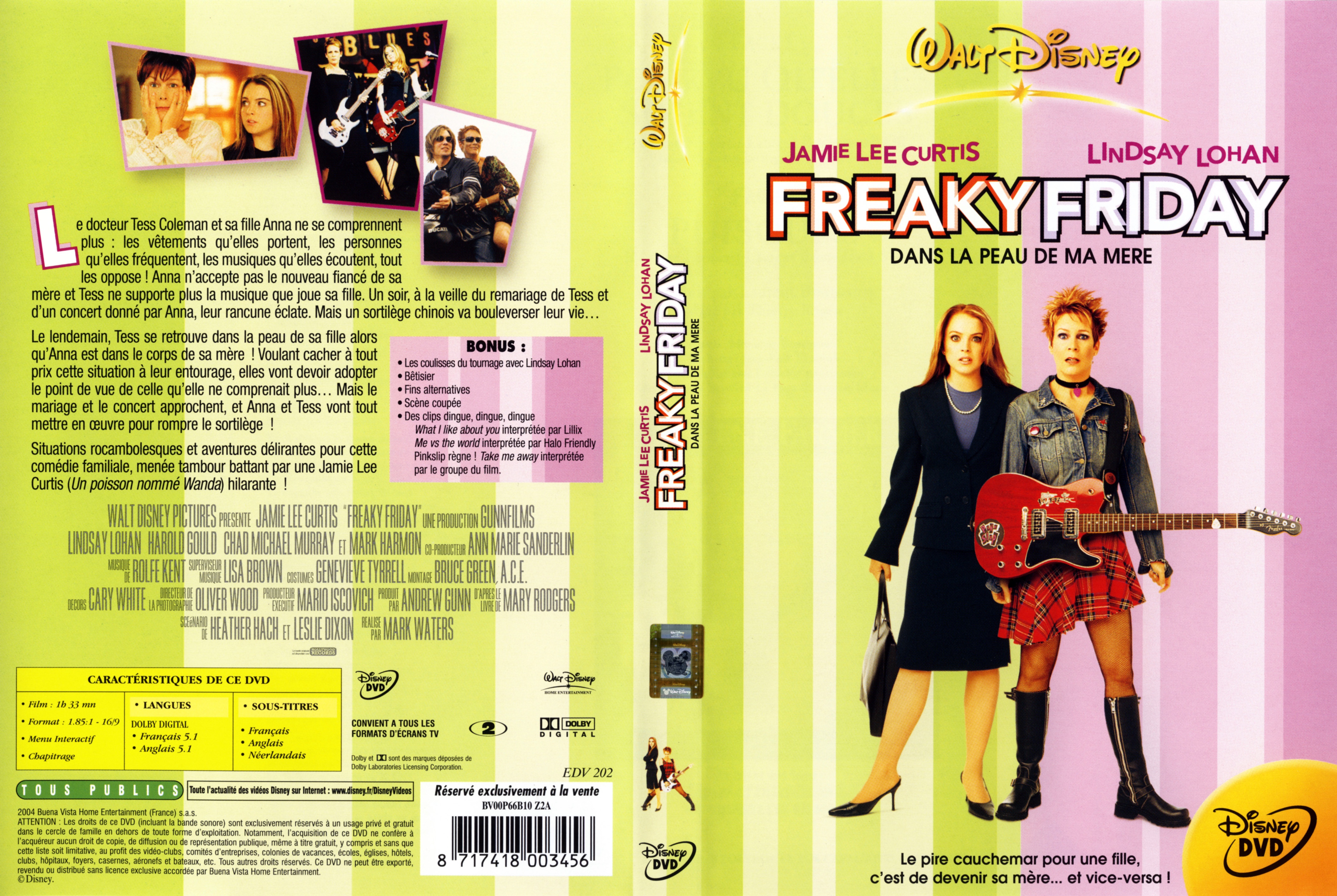 Jaquette DVD Freaky friday