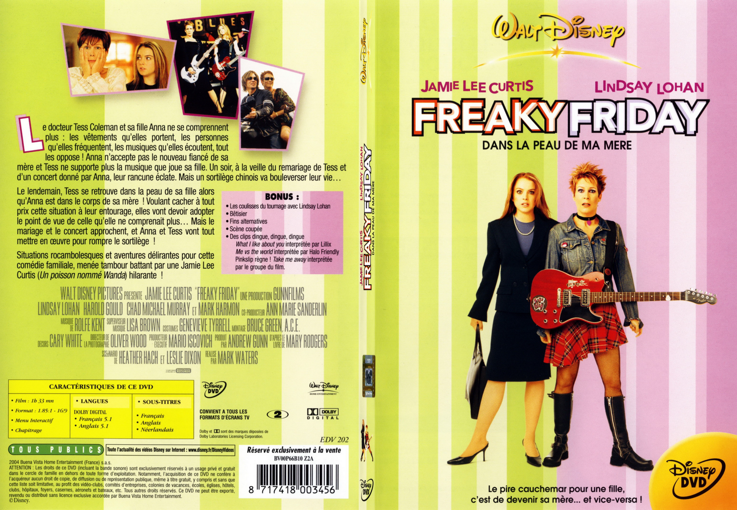 Jaquette DVD Freaky friday - SLIM