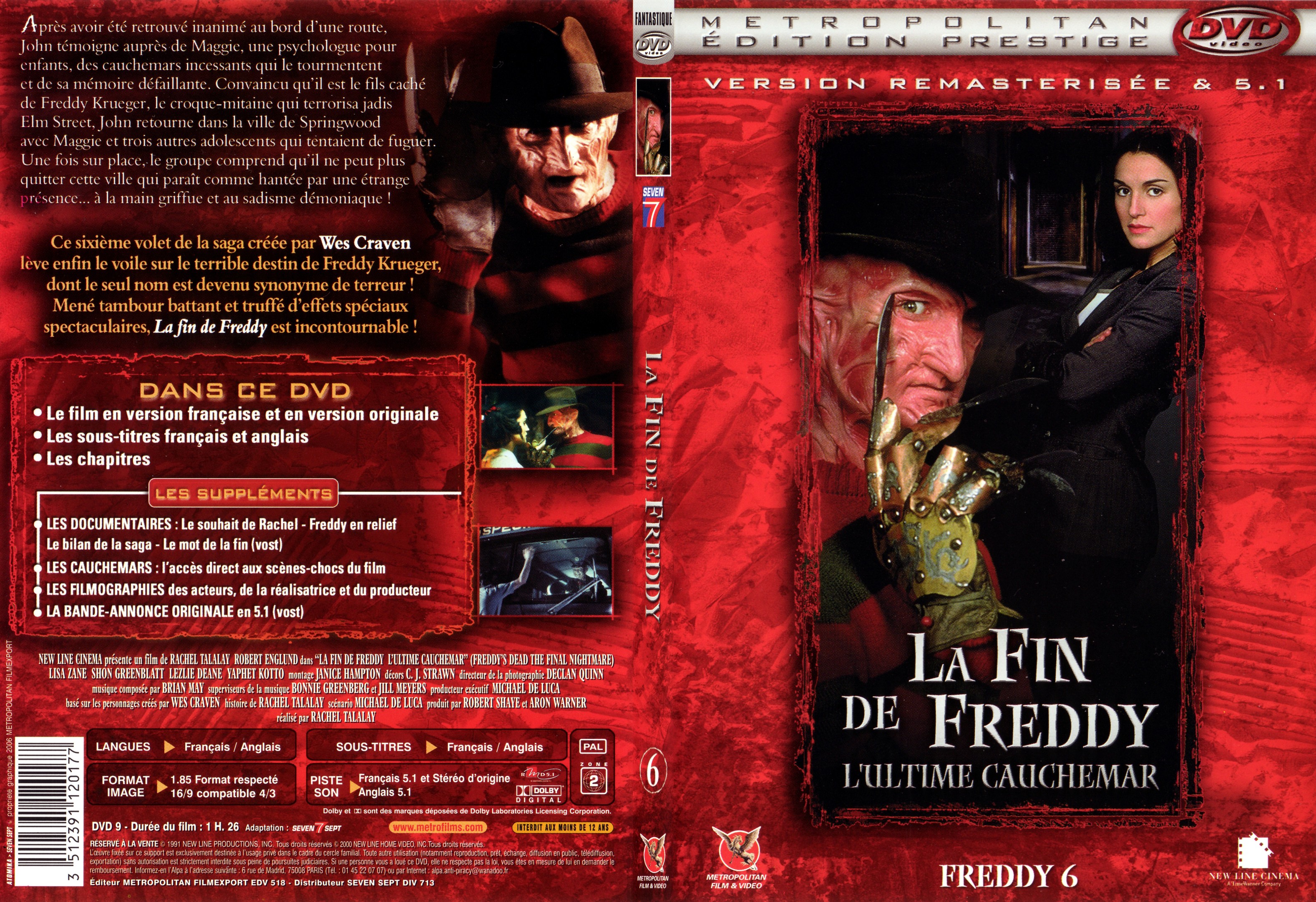 Jaquette DVD Freddy 6 La fin de Freddy - SLIM