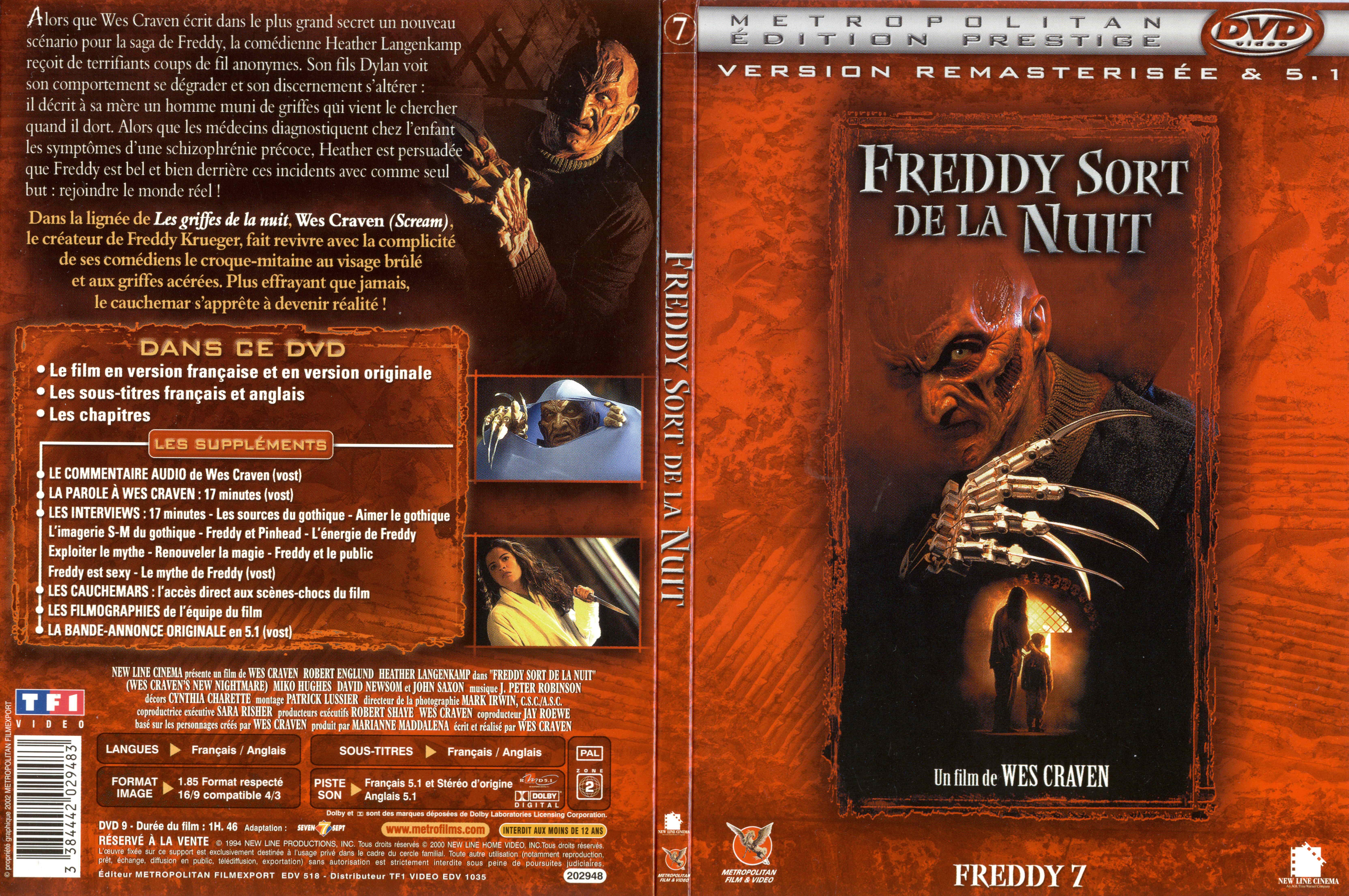 Jaquette DVD Freddy 7 freddy sort de la nuit