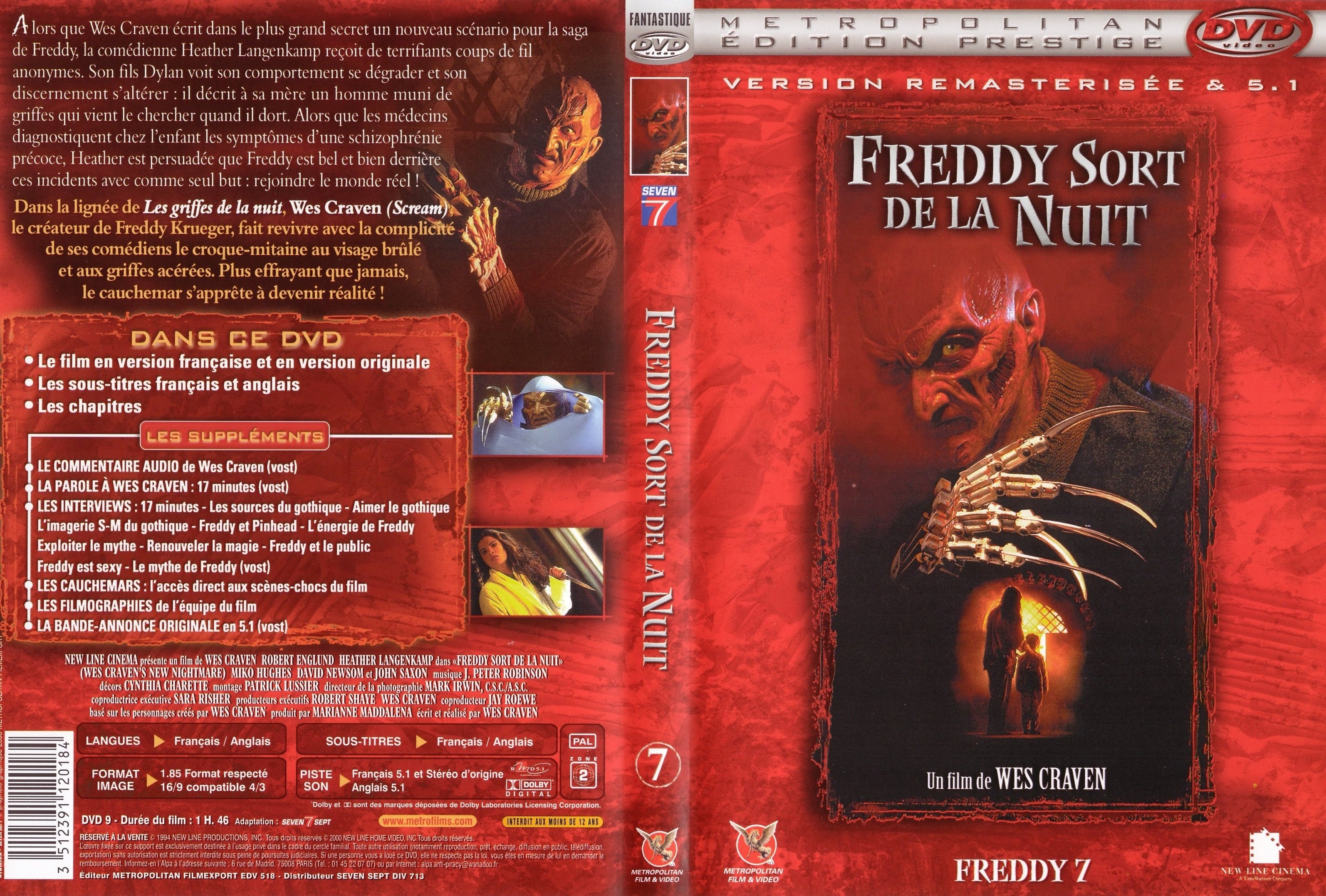 Jaquette DVD Freddy 7 sort de la nuit