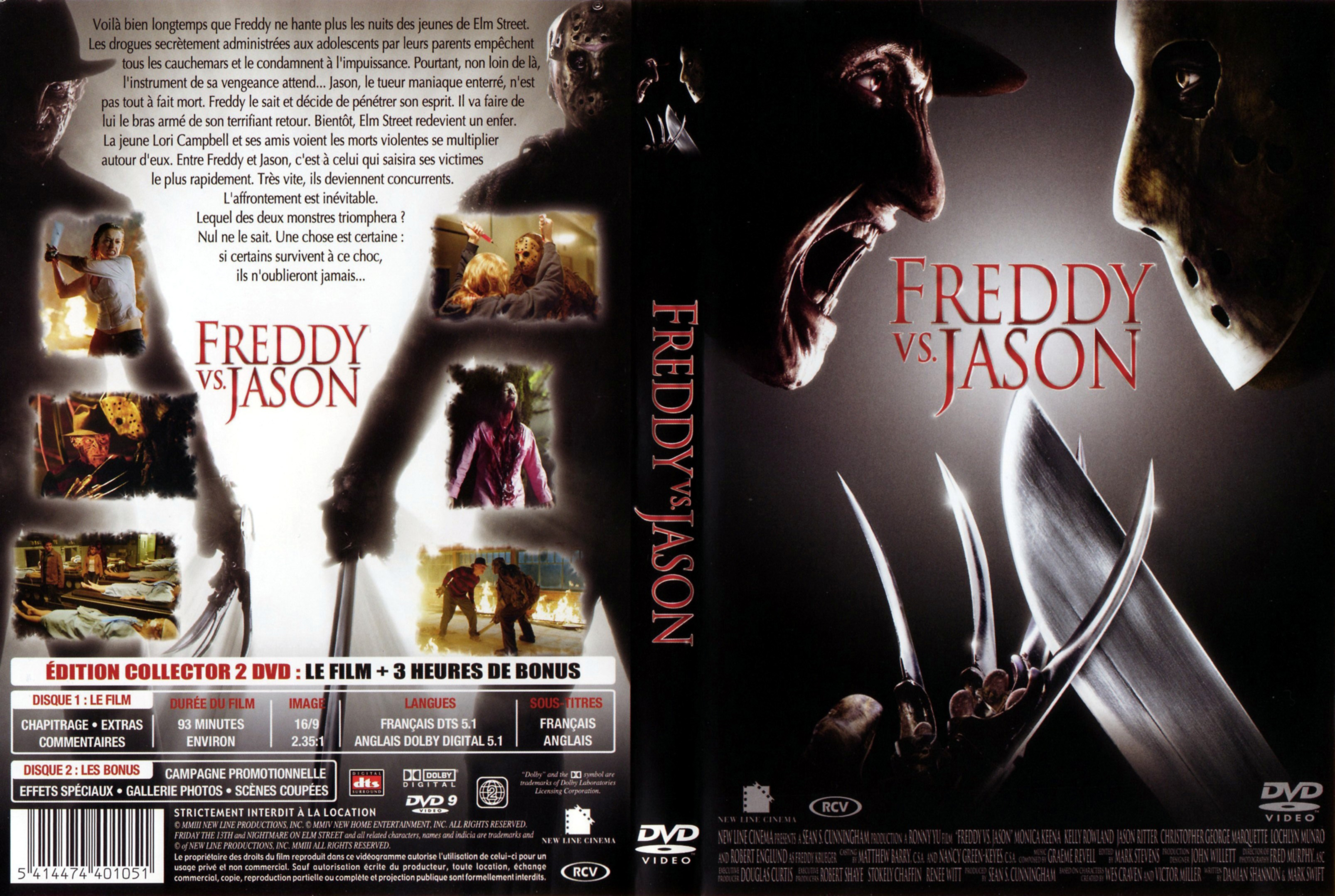 Jaquette DVD Freddy VS Jason