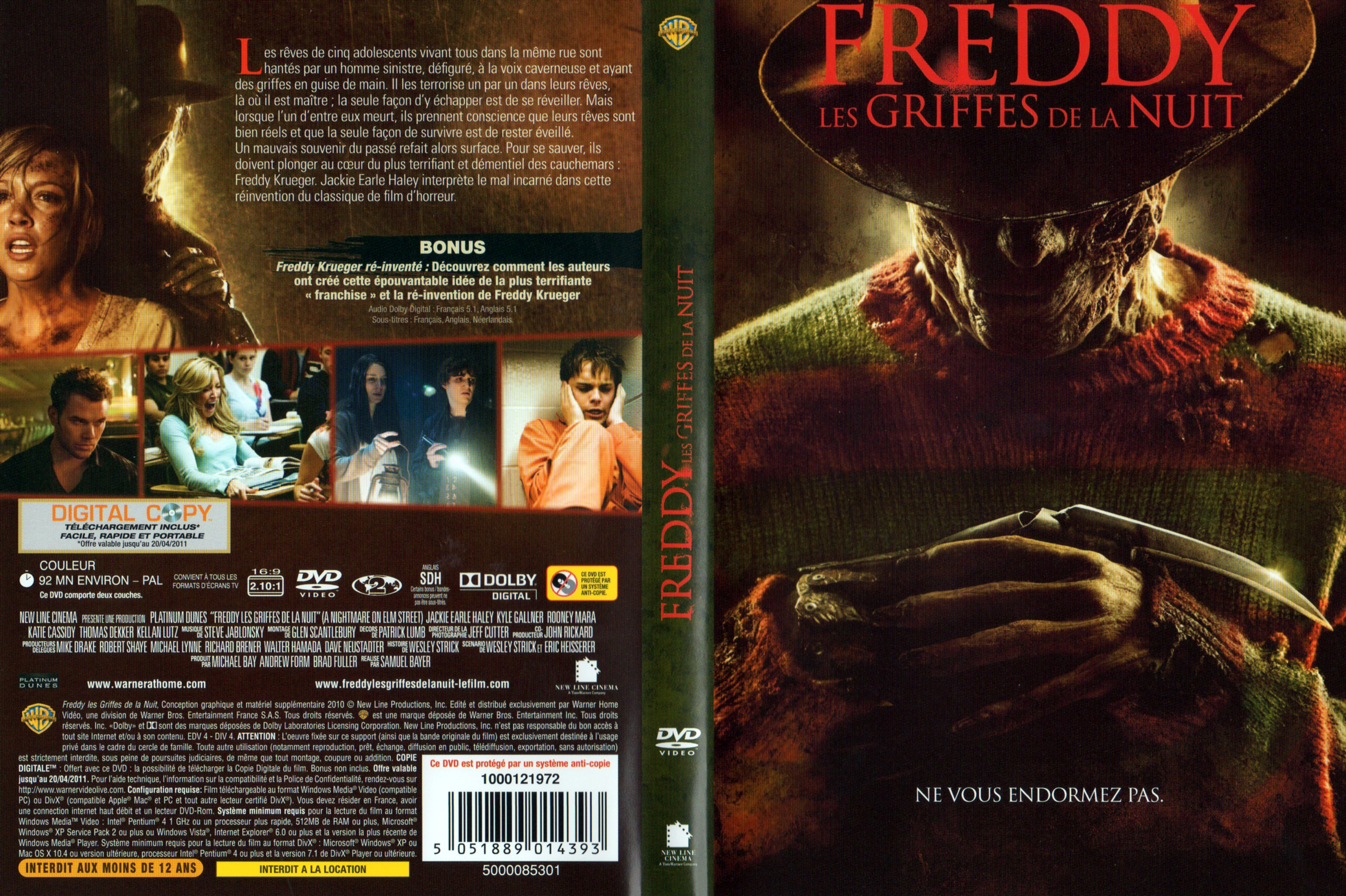Jaquette DVD Freddy - Les griffes de la nuit