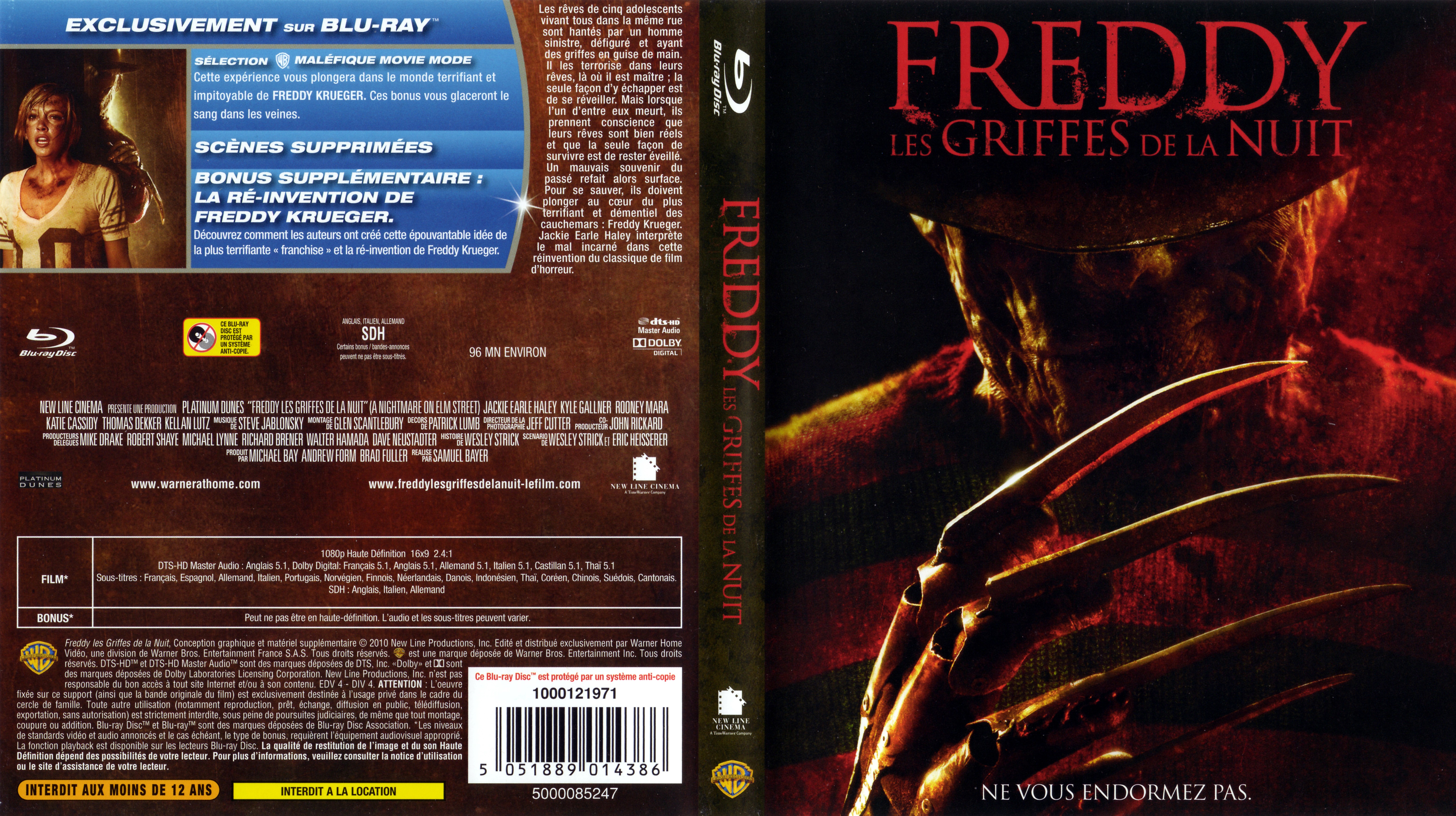 Jaquette DVD Freddy - Les griffes de la nuit (BLU-RAY) v2