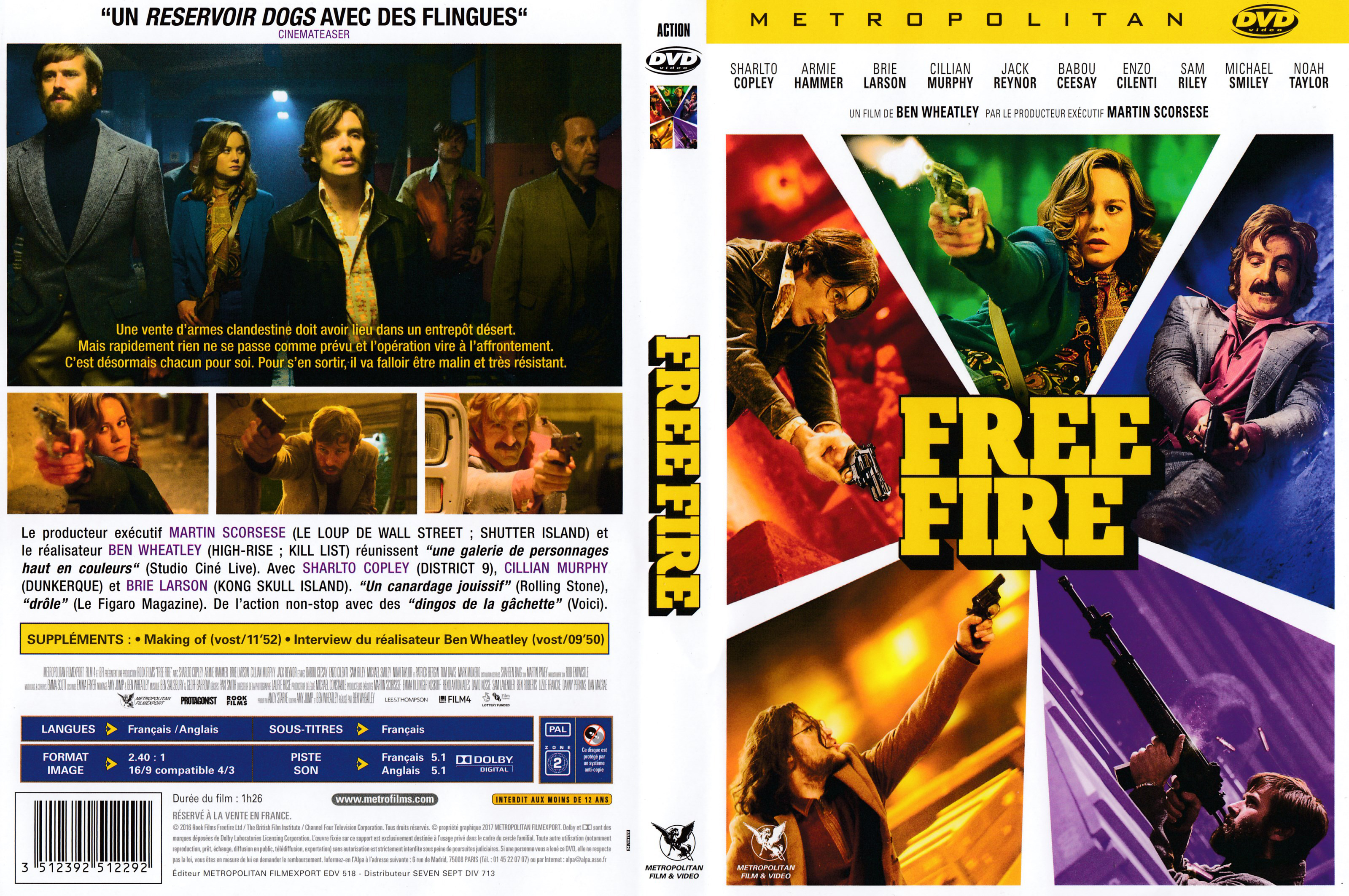 Jaquette DVD Free Fire