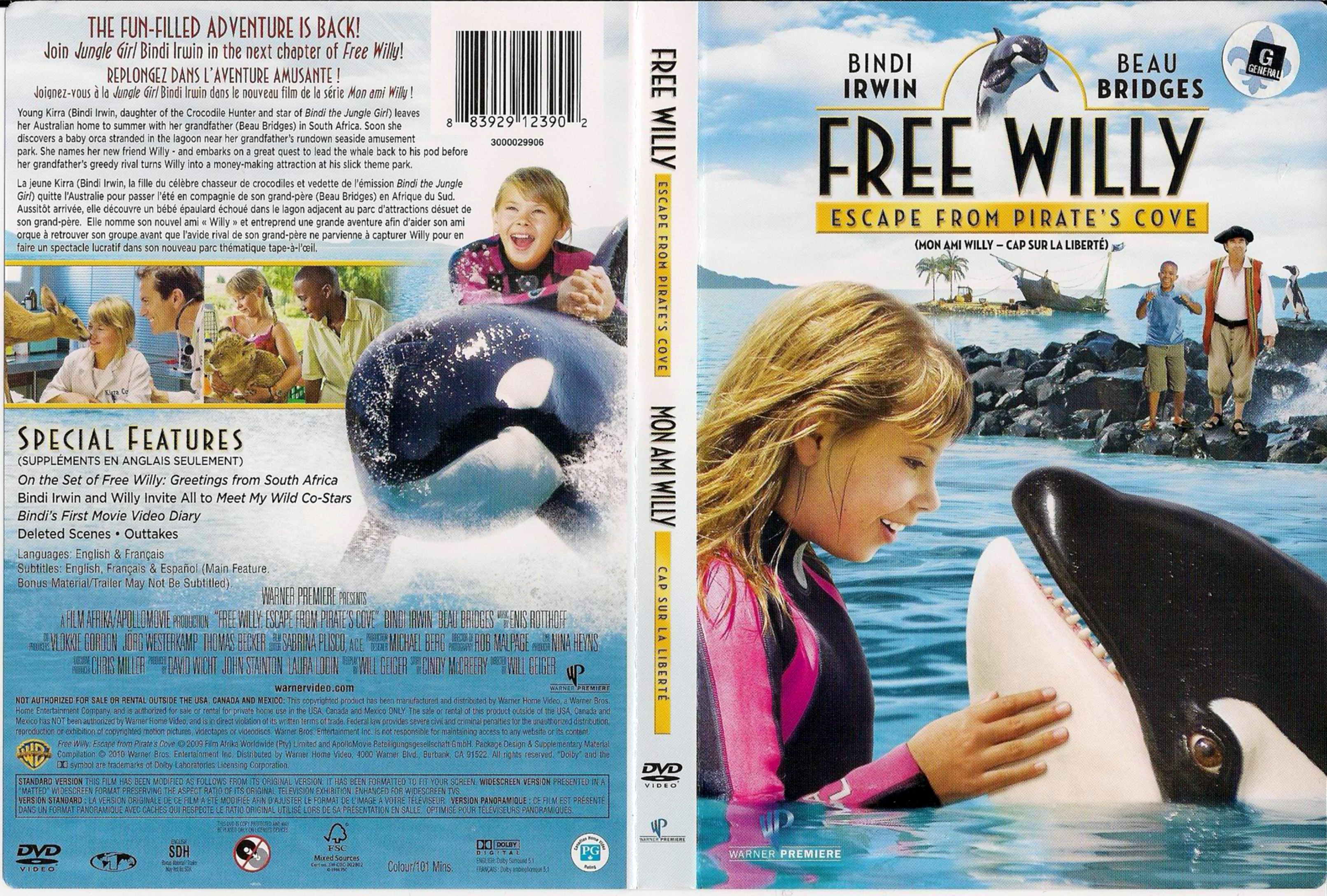 Jaquette DVD Free Willy - Mon ami Willy (Canadienne)