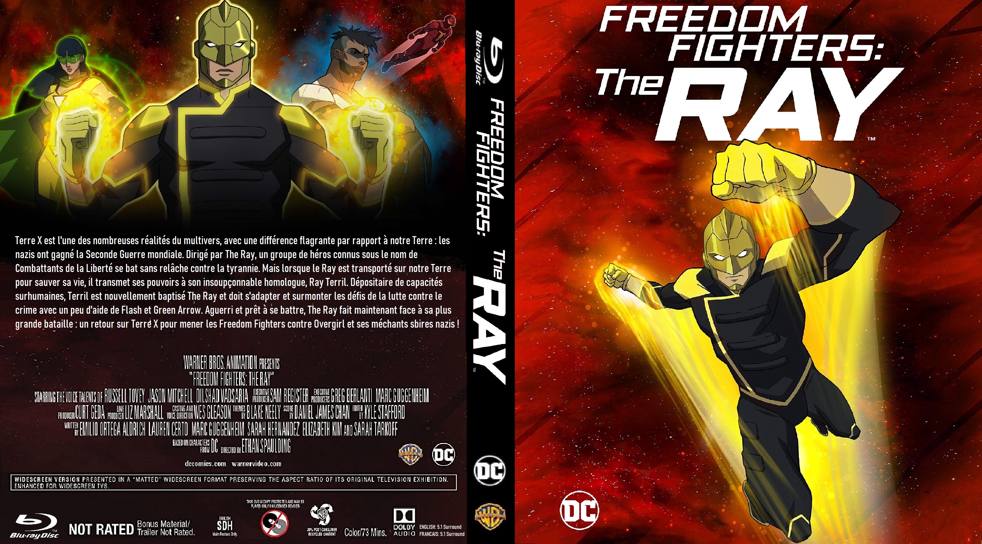 Jaquette DVD Freedom Fighters The Ray Saison 1 custom (BLU-RAY)