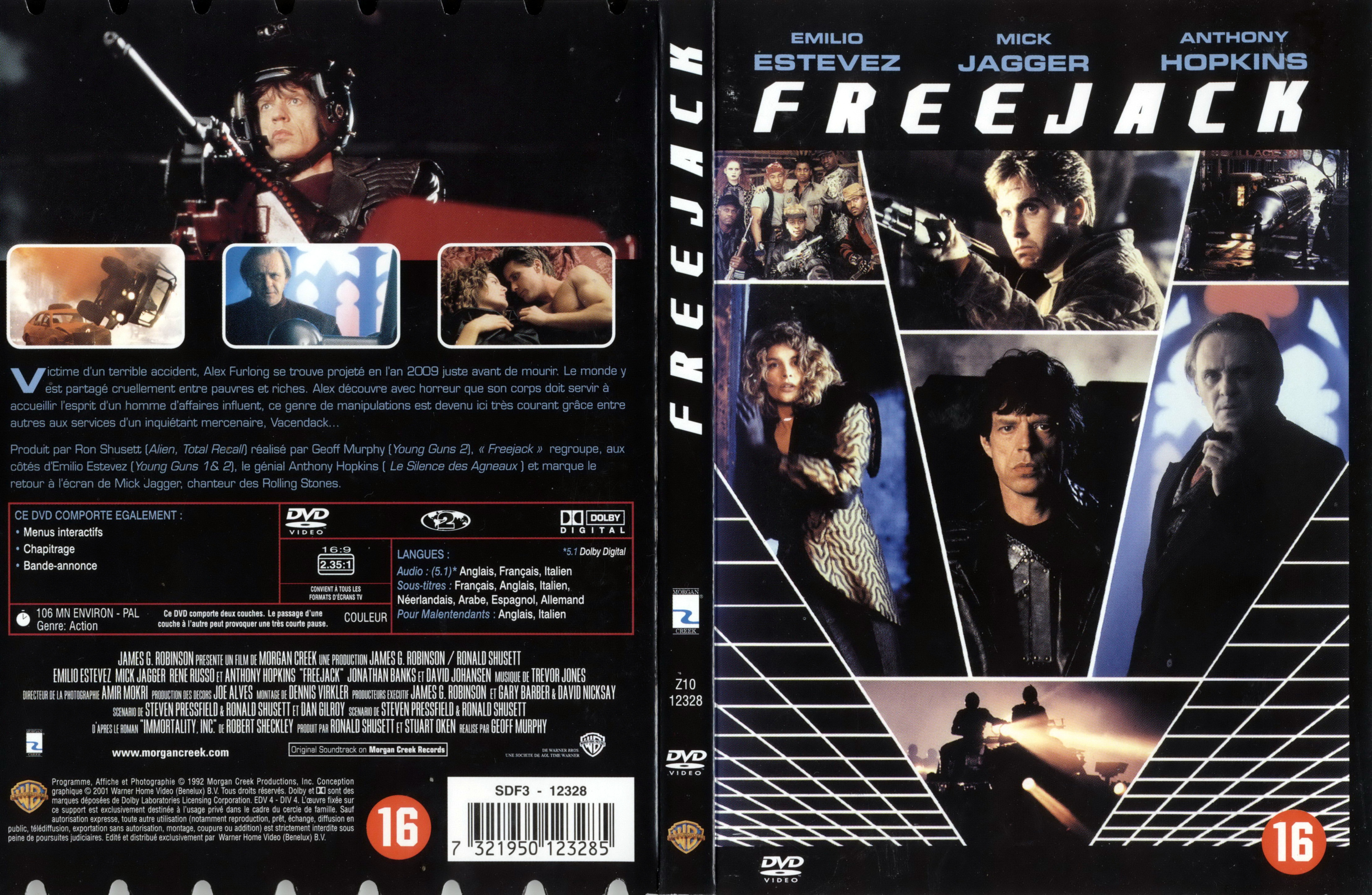 Jaquette DVD Freejack