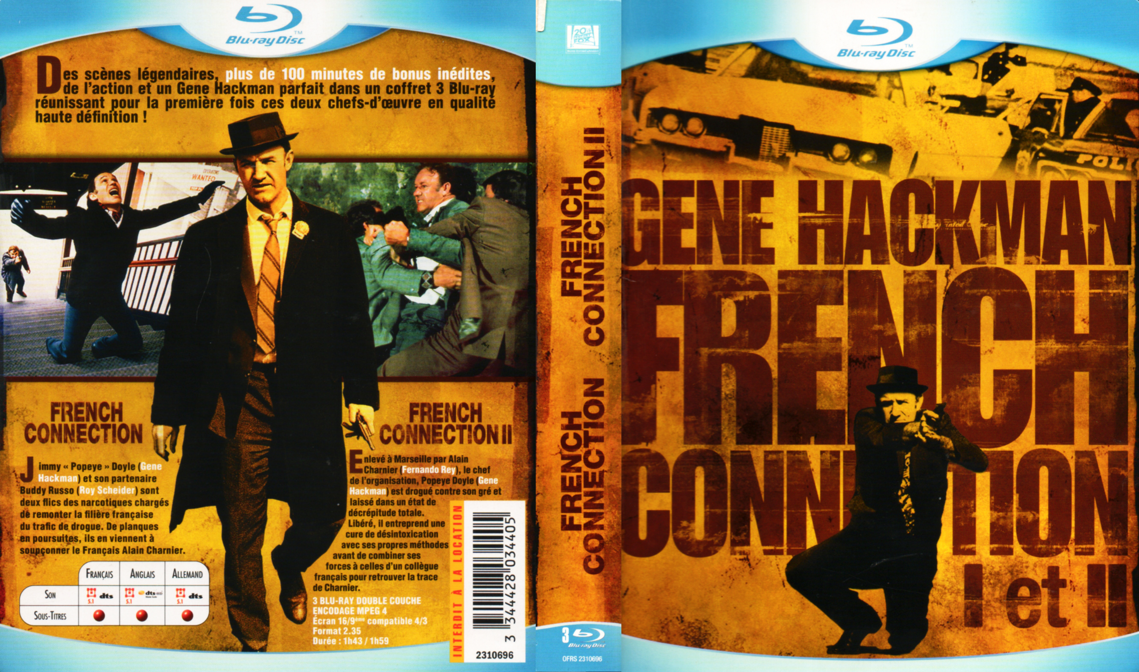 Jaquette DVD French connection 1 et 2 (BLU-RAY)