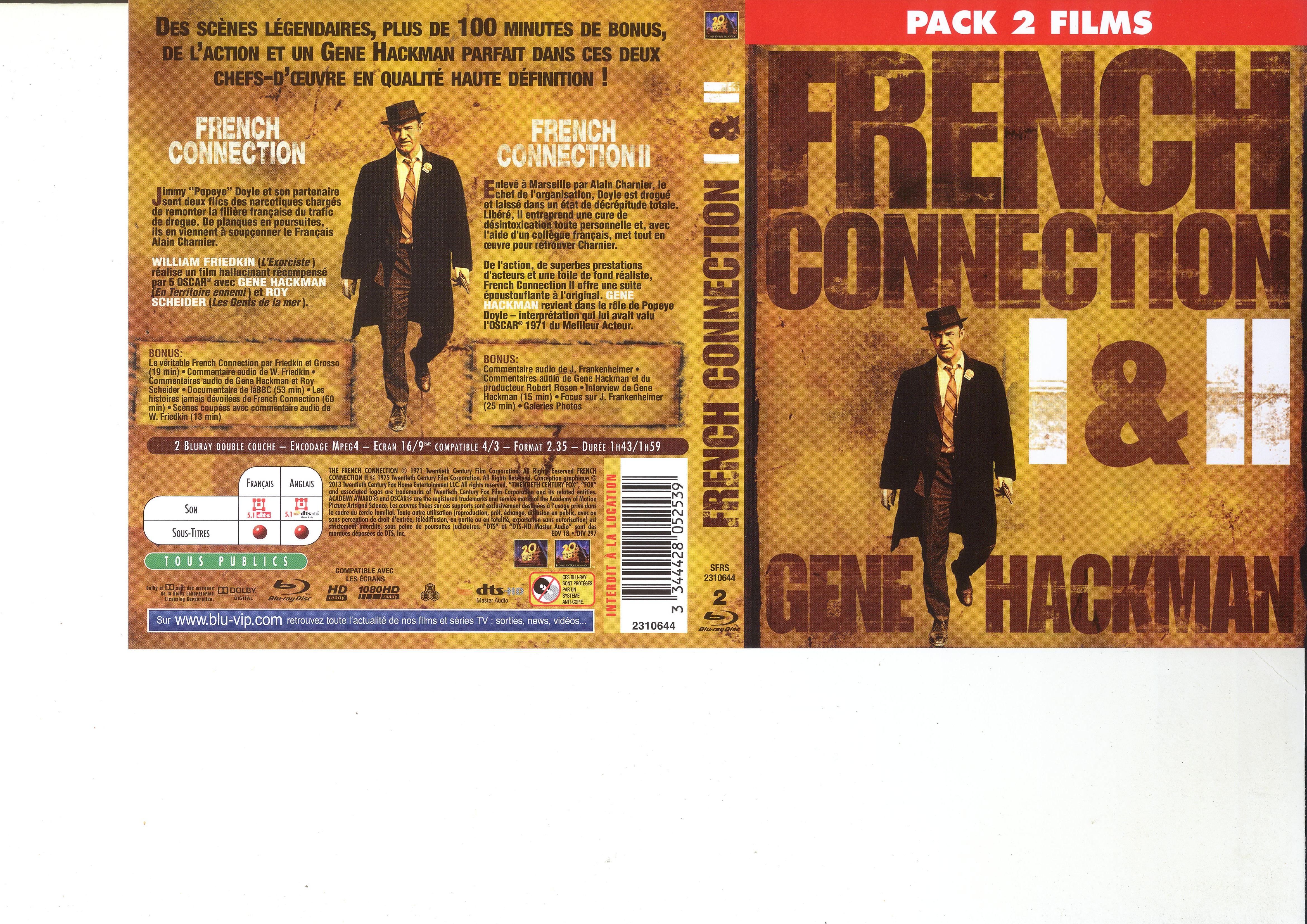 Jaquette DVD French connection 1 et 2 (BLU-RAY) v2
