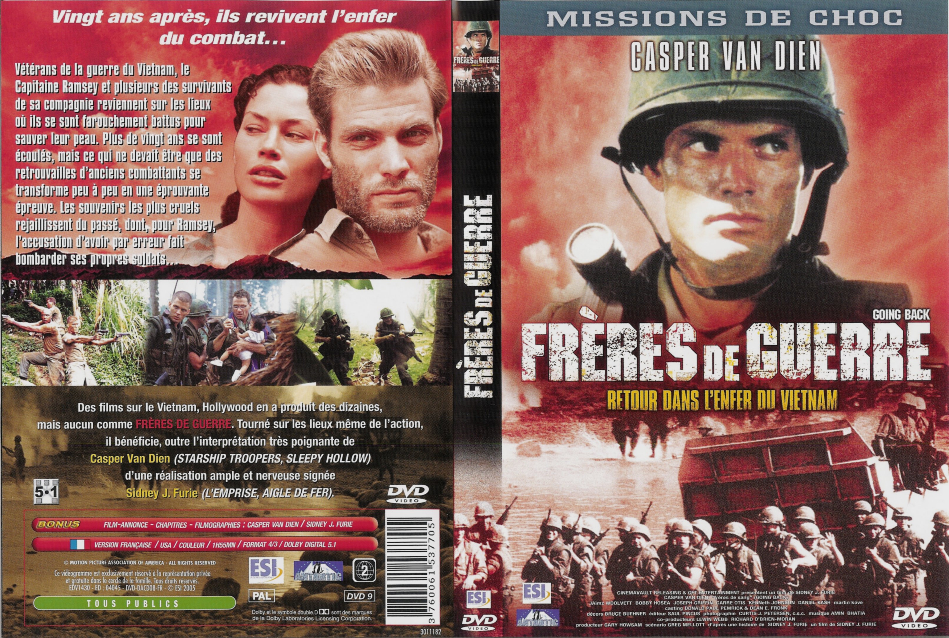 Jaquette DVD Frres de guerre