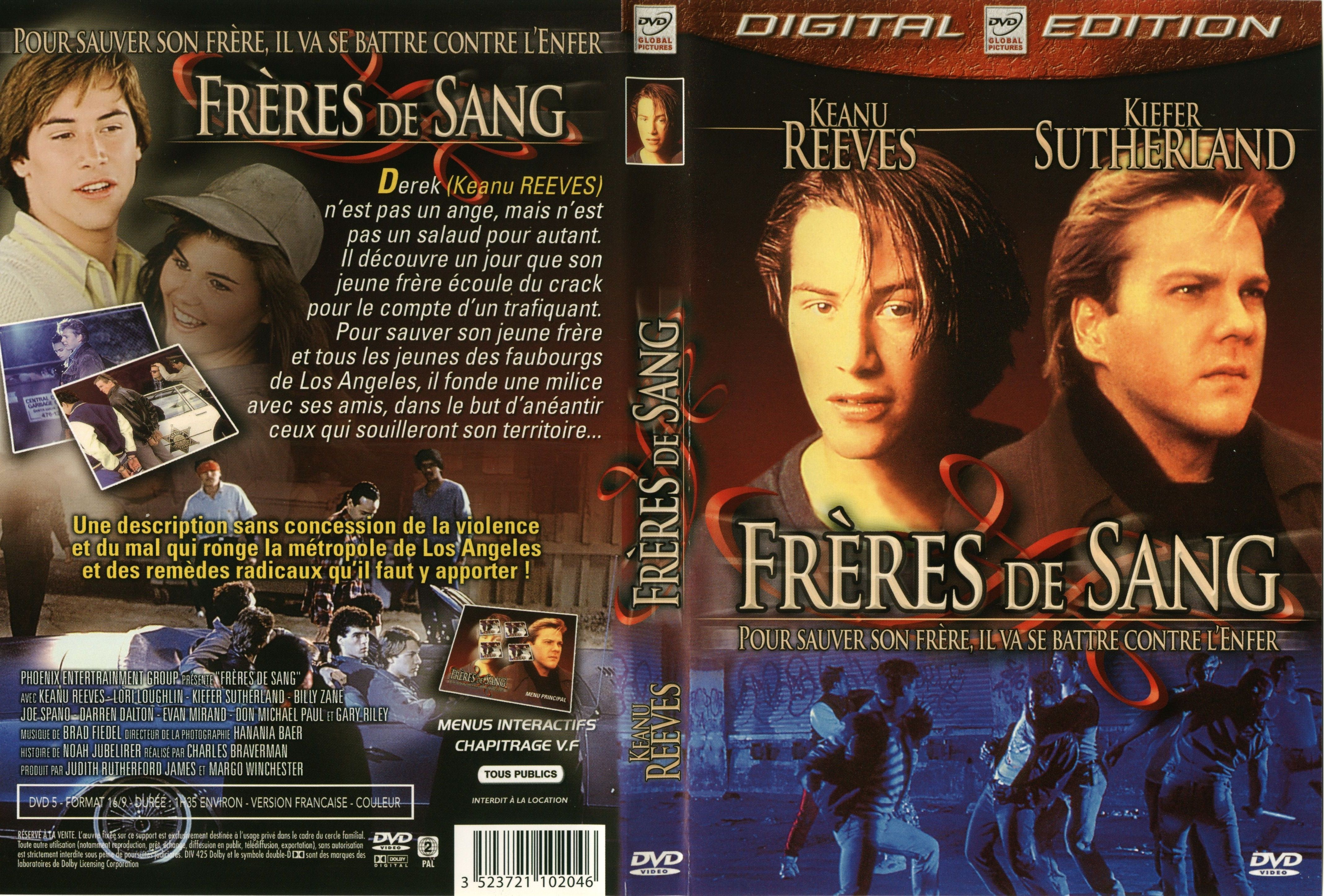 Jaquette DVD Freres de sang (1986)