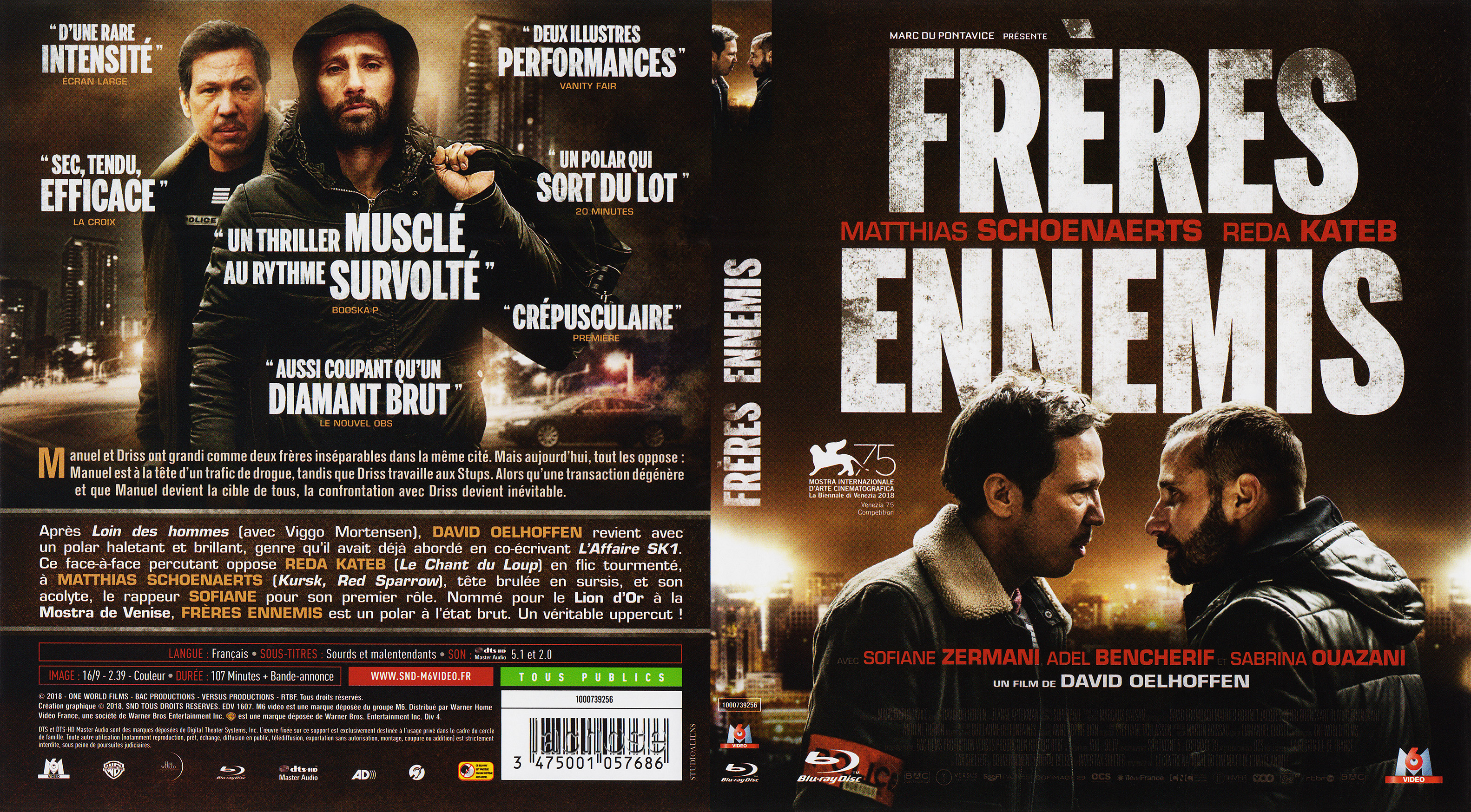 Jaquette DVD Frres ennemis (BLU-RAY)