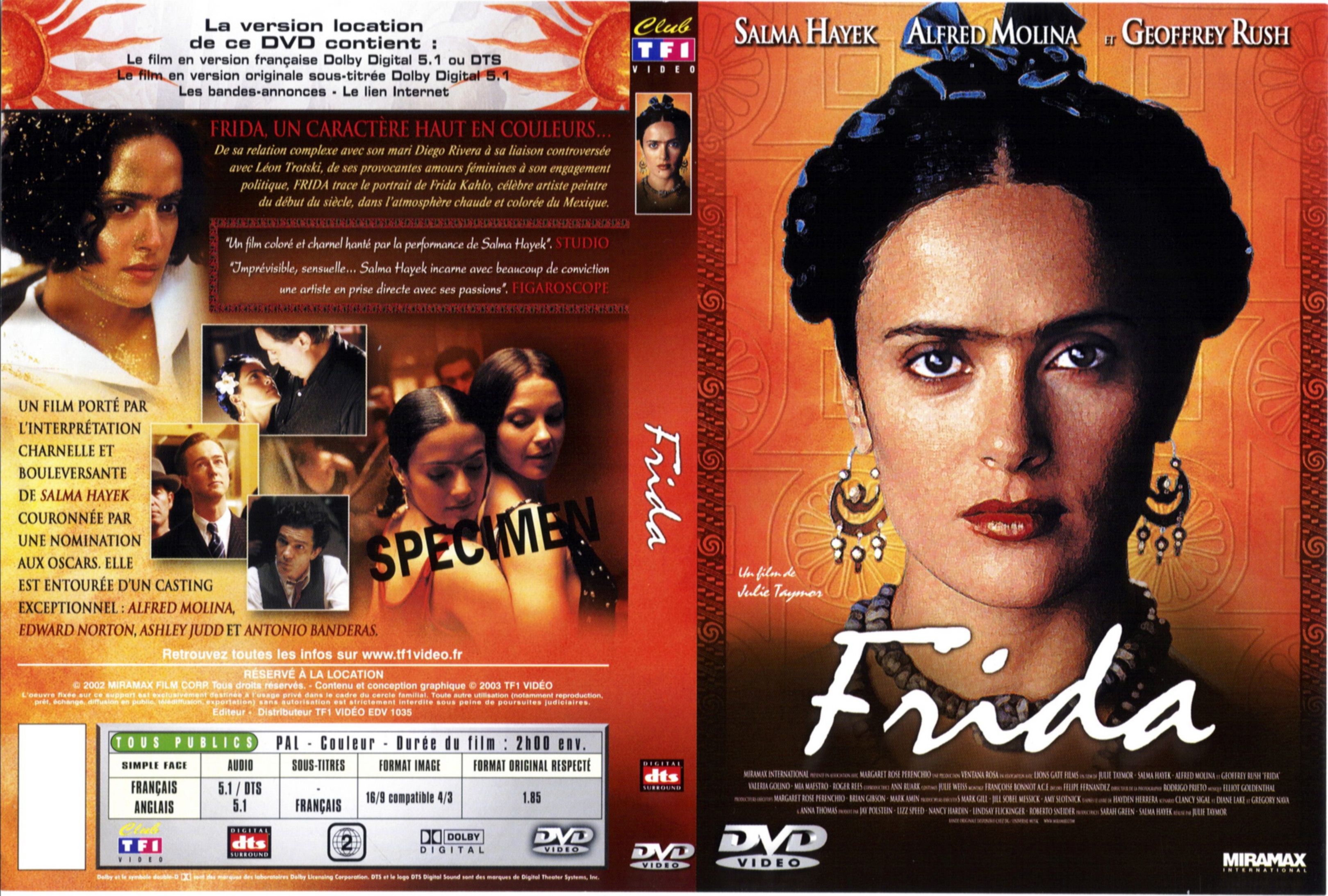 Jaquette DVD Frida