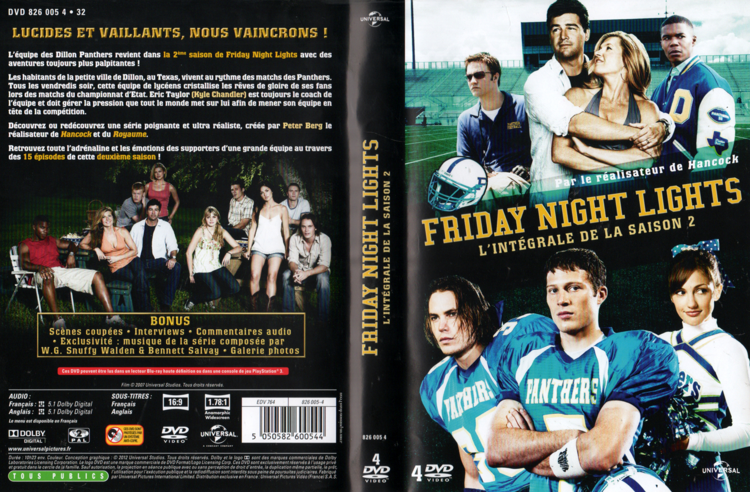 Jaquette DVD Friday night lights Saison 2 COFFRET