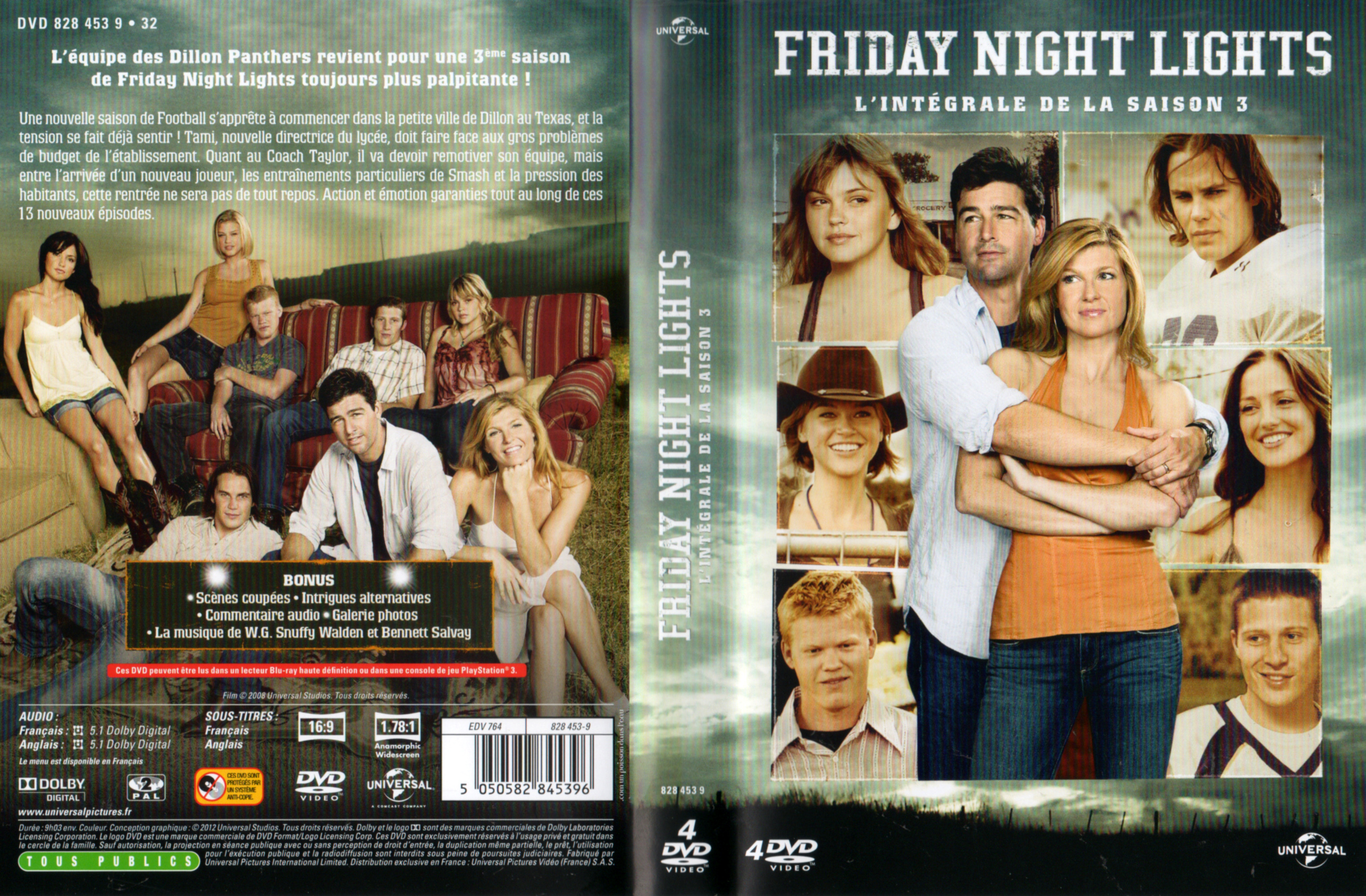 Jaquette DVD Friday night lights Saison 3 COFFRET