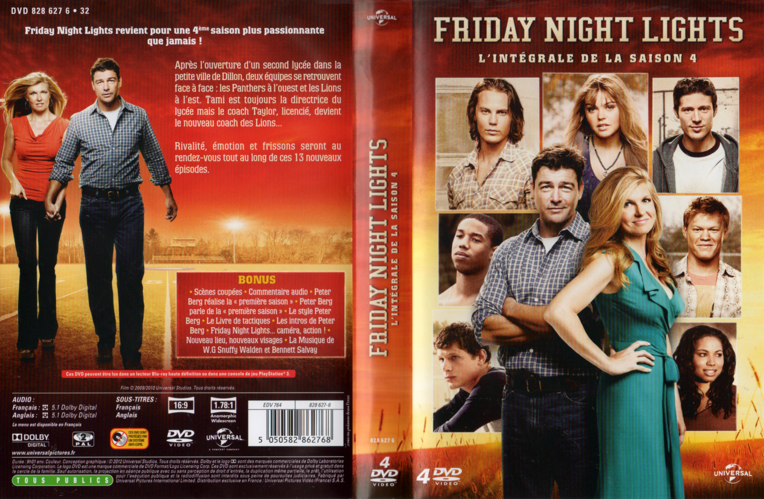Jaquette DVD Friday night lights Saison 4 COFFRET