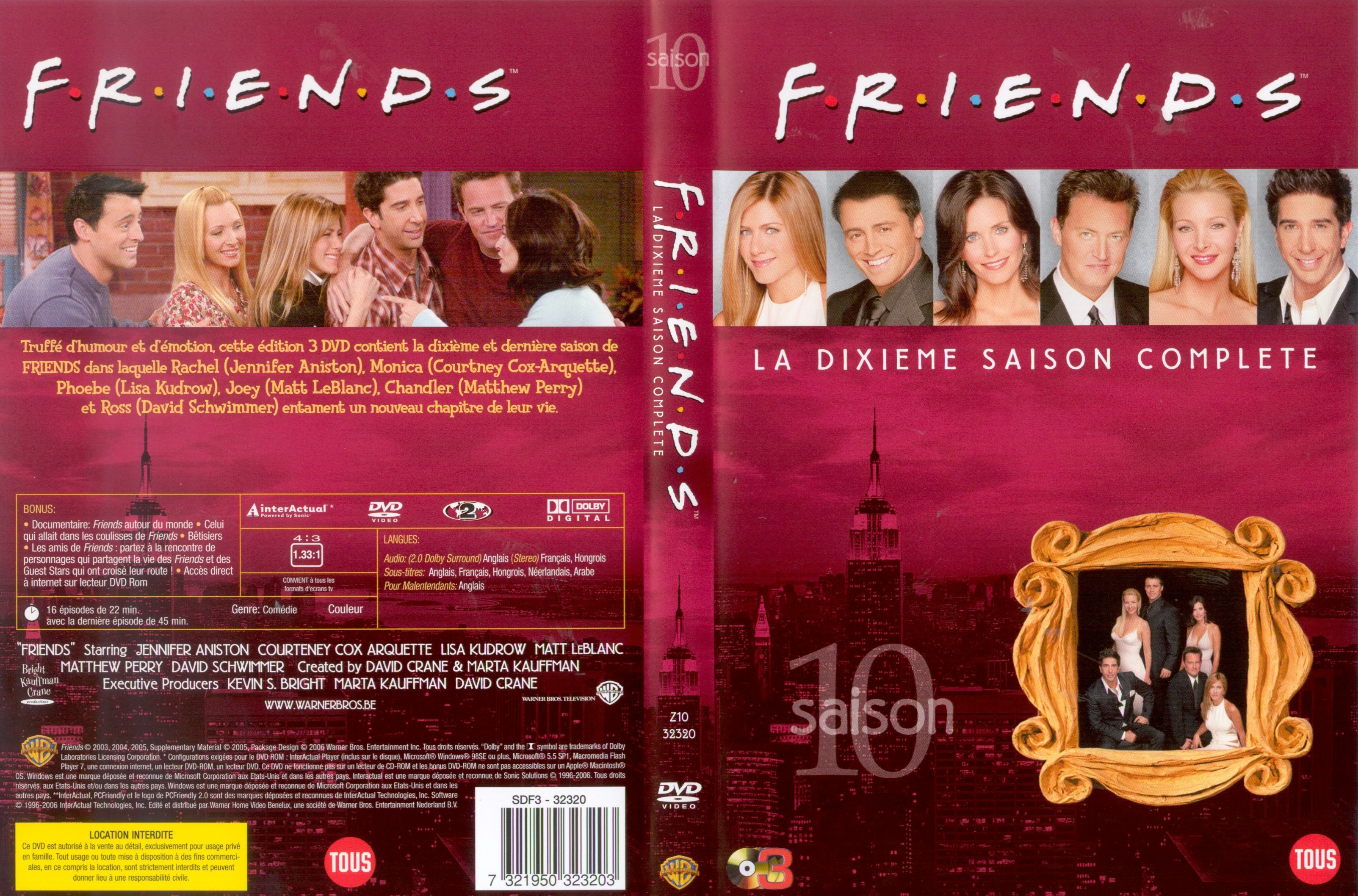 Jaquette DVD Friends Saison 10 COFFRET