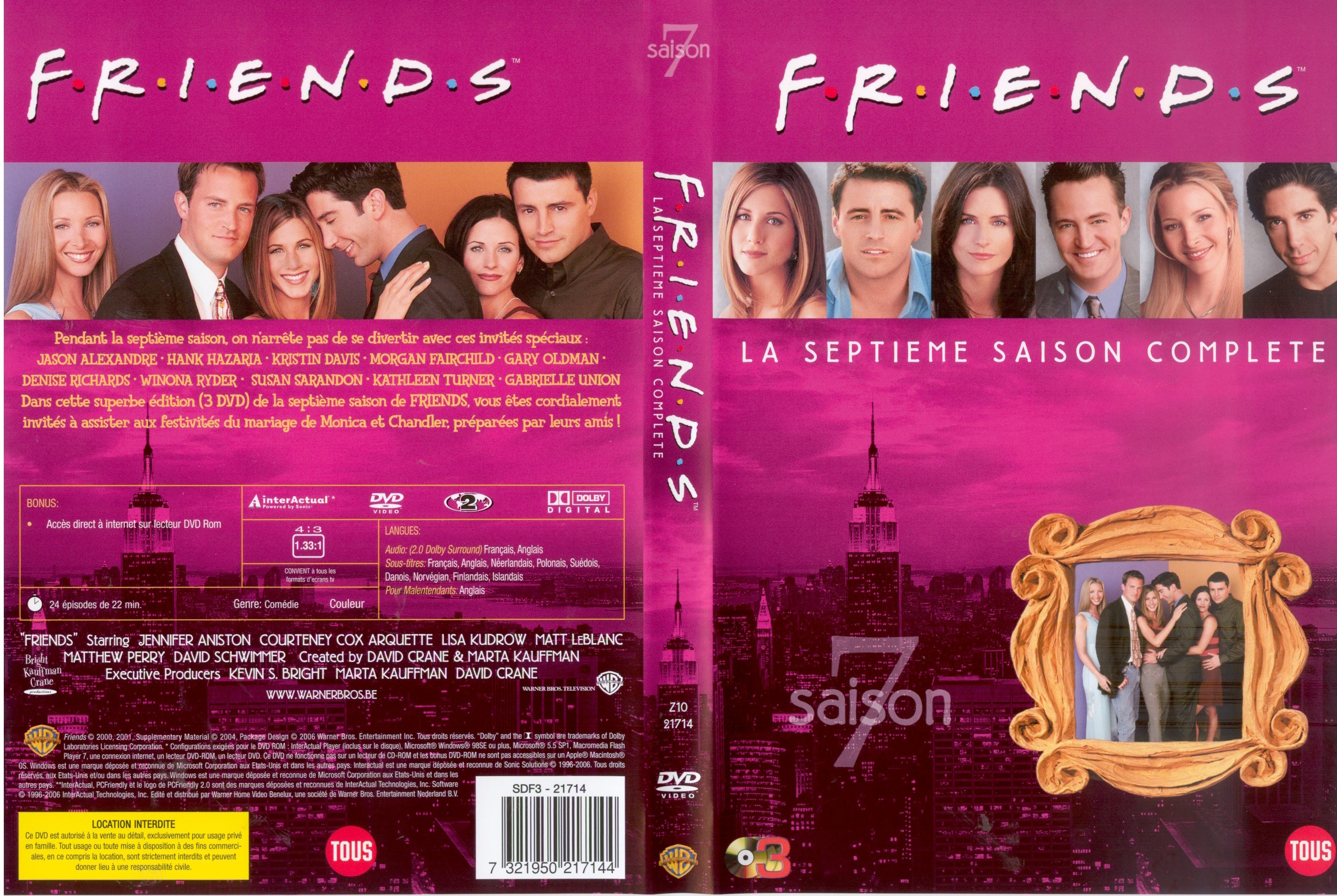 Jaquette DVD Friends Saison 7 COFFRET