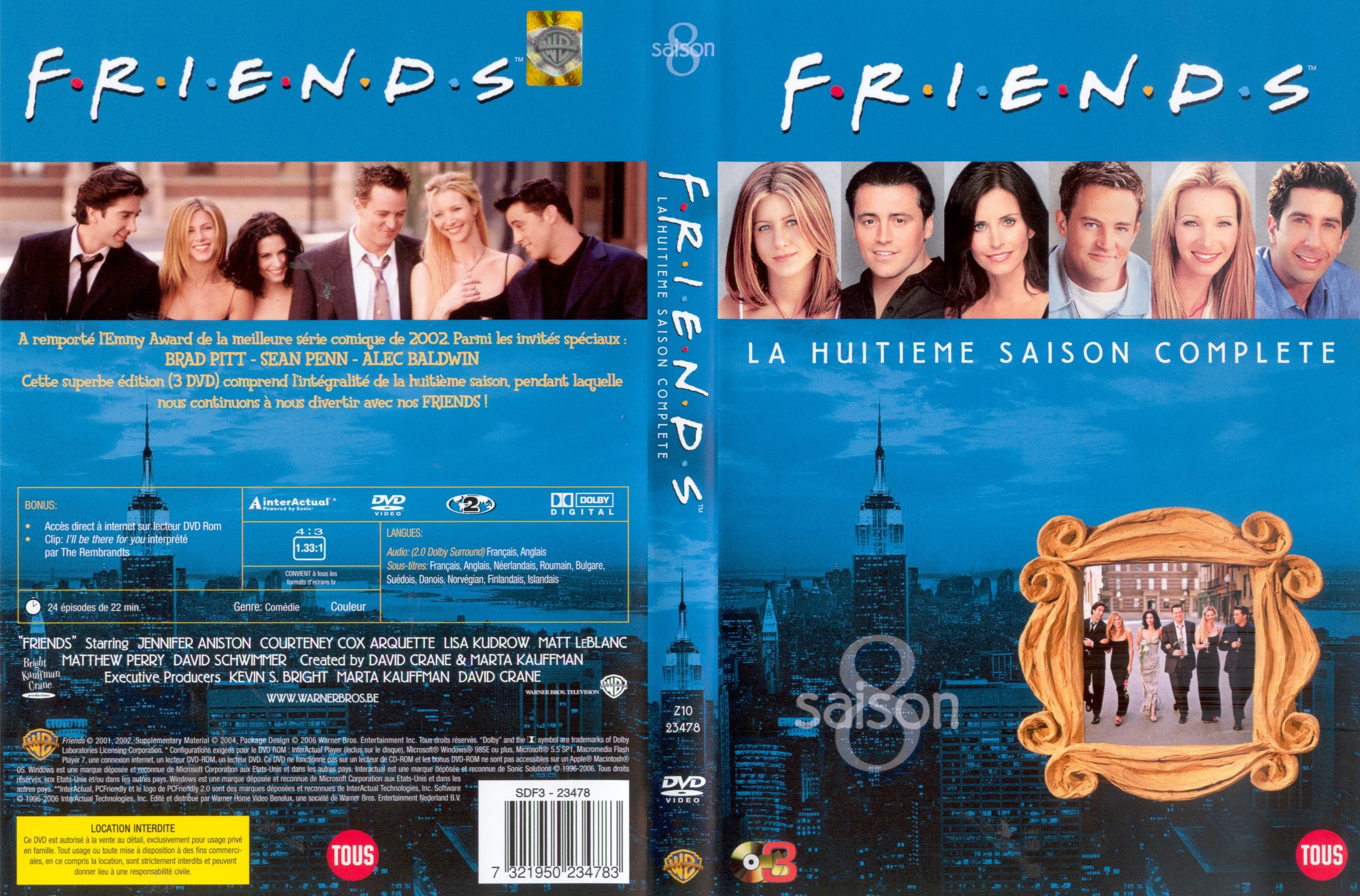 Jaquette DVD Friends Saison 8 COFFRET